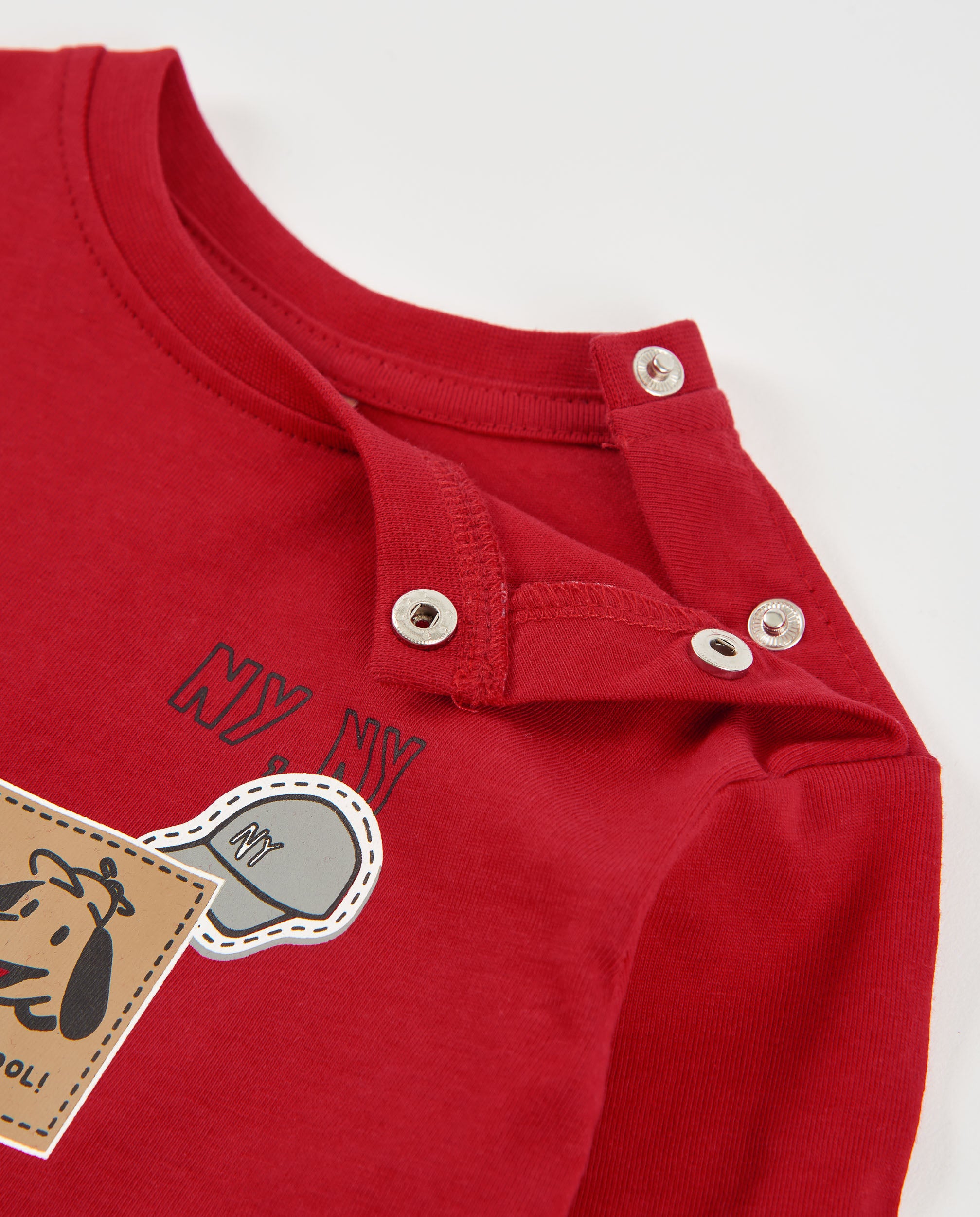 Camiseta de niño de punto suave con estampado divertido