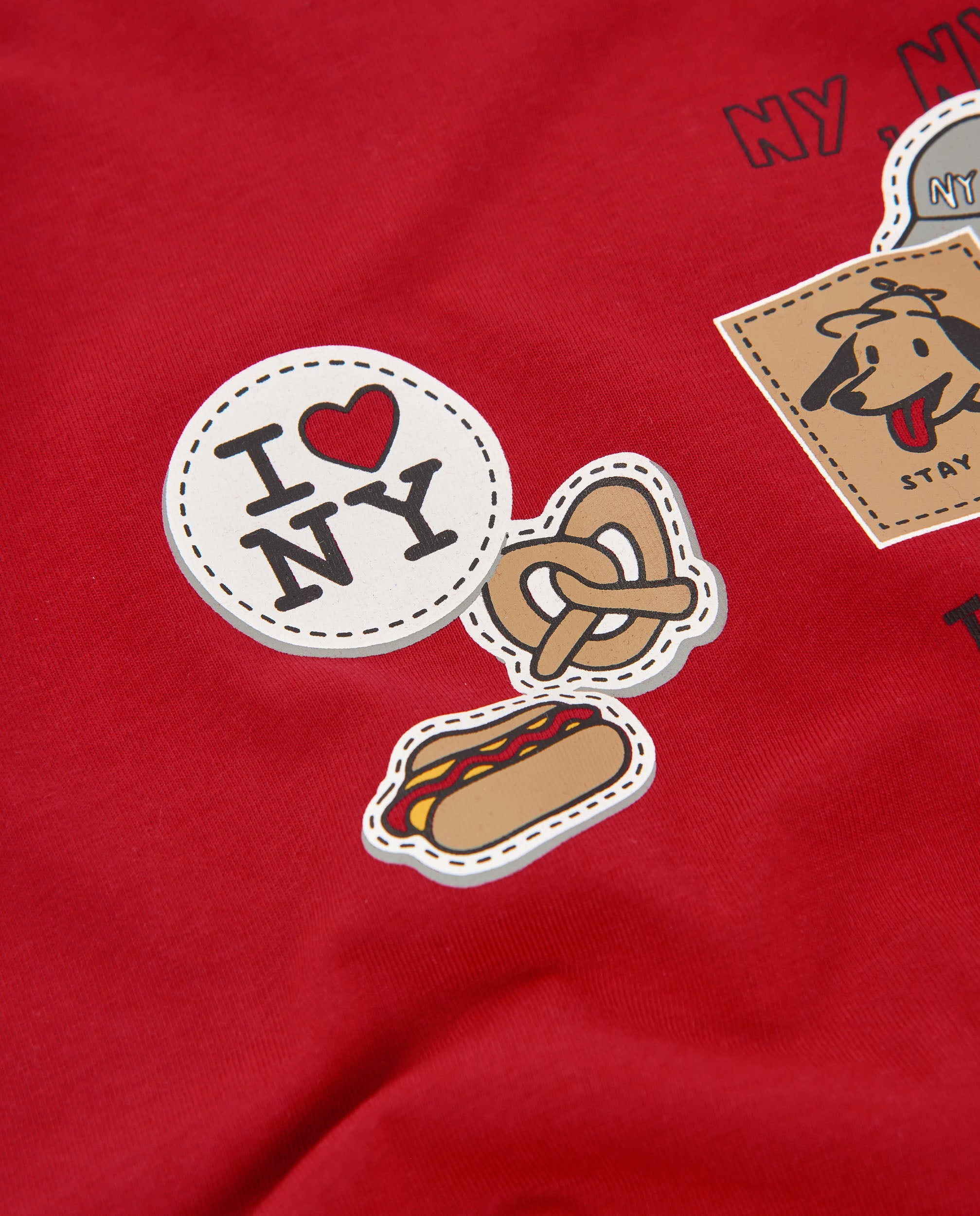 Camiseta de niño de punto suave con estampado divertido