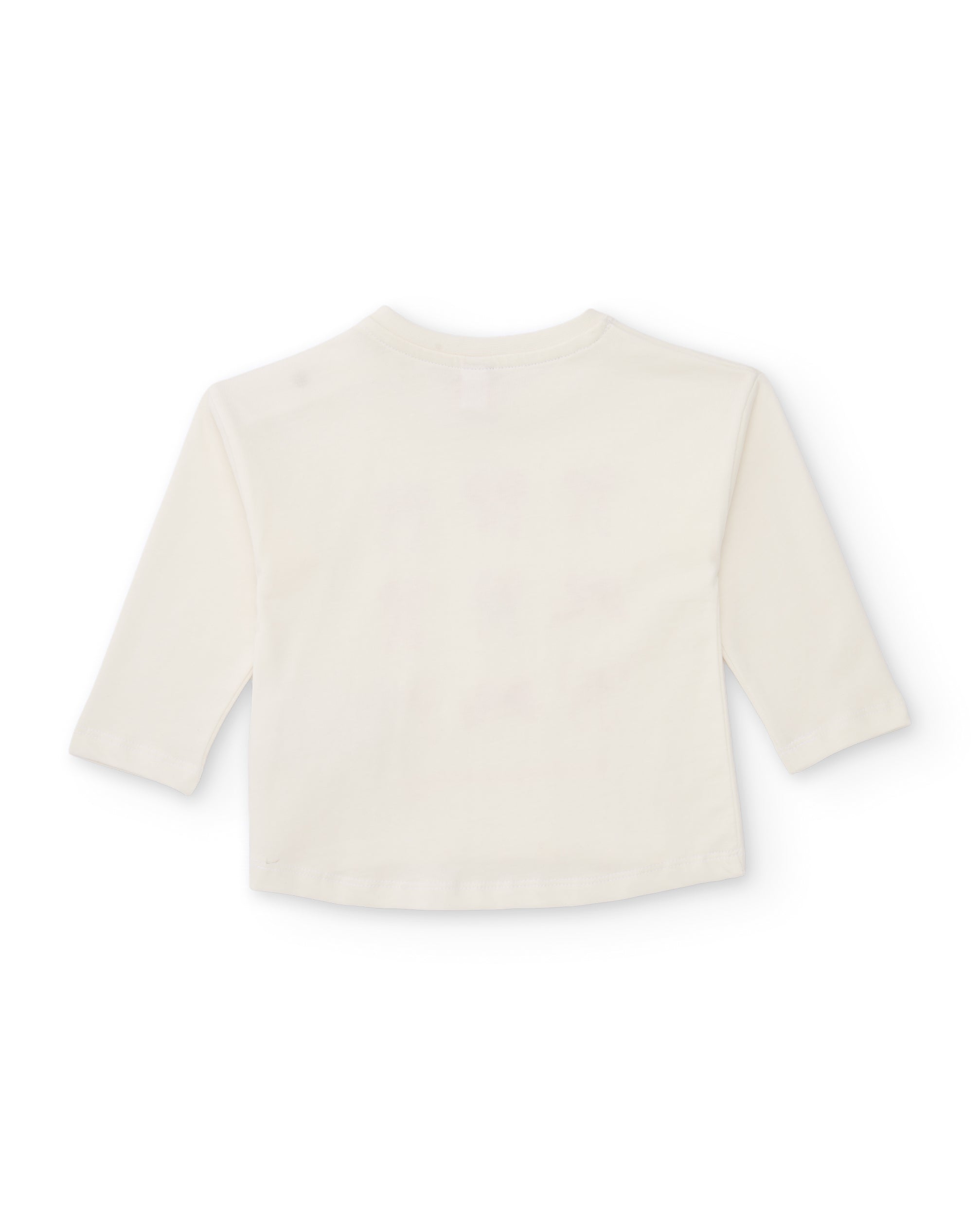 Camiseta de niña de punto con manga larga y diseño de lazos