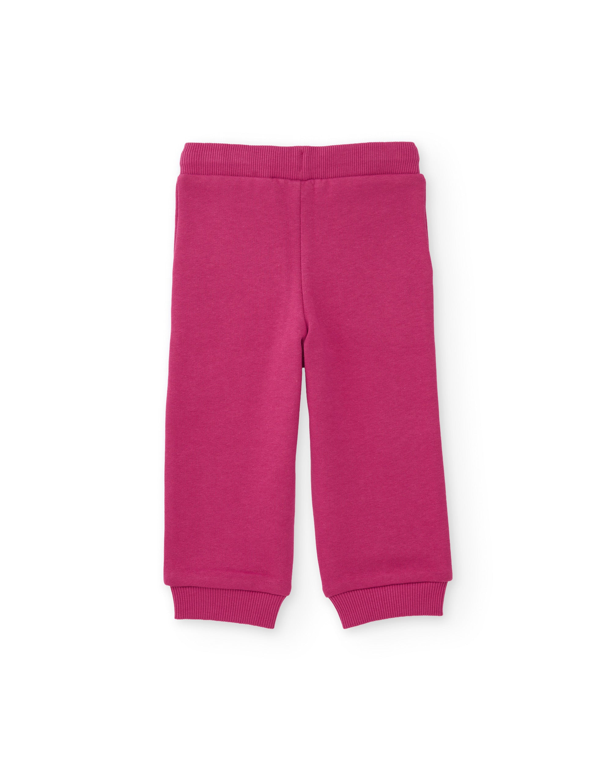 Pantalón de niña de felpa con cintura ajustable y tacto suave