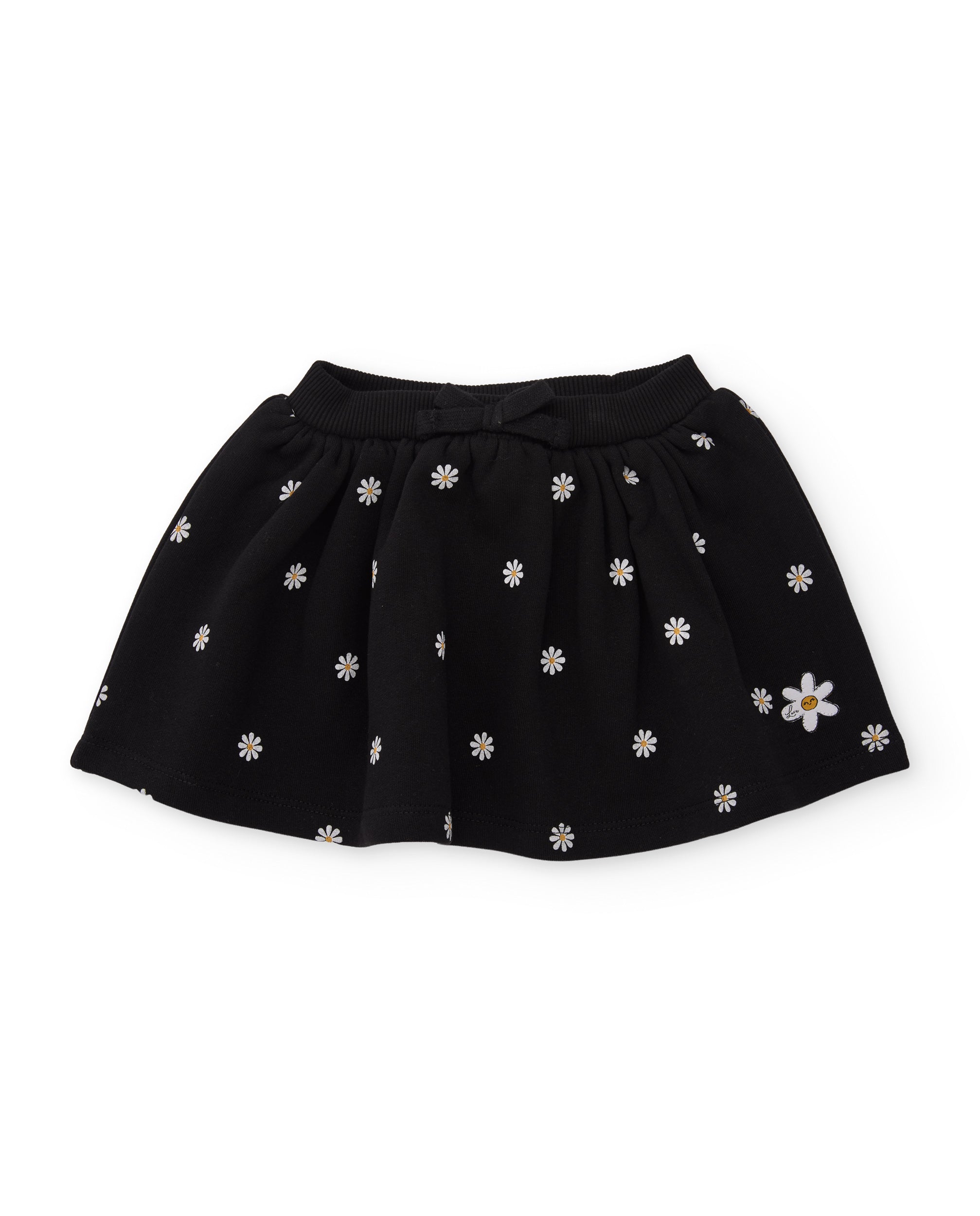 Falda de niña de algodón con estampado floral