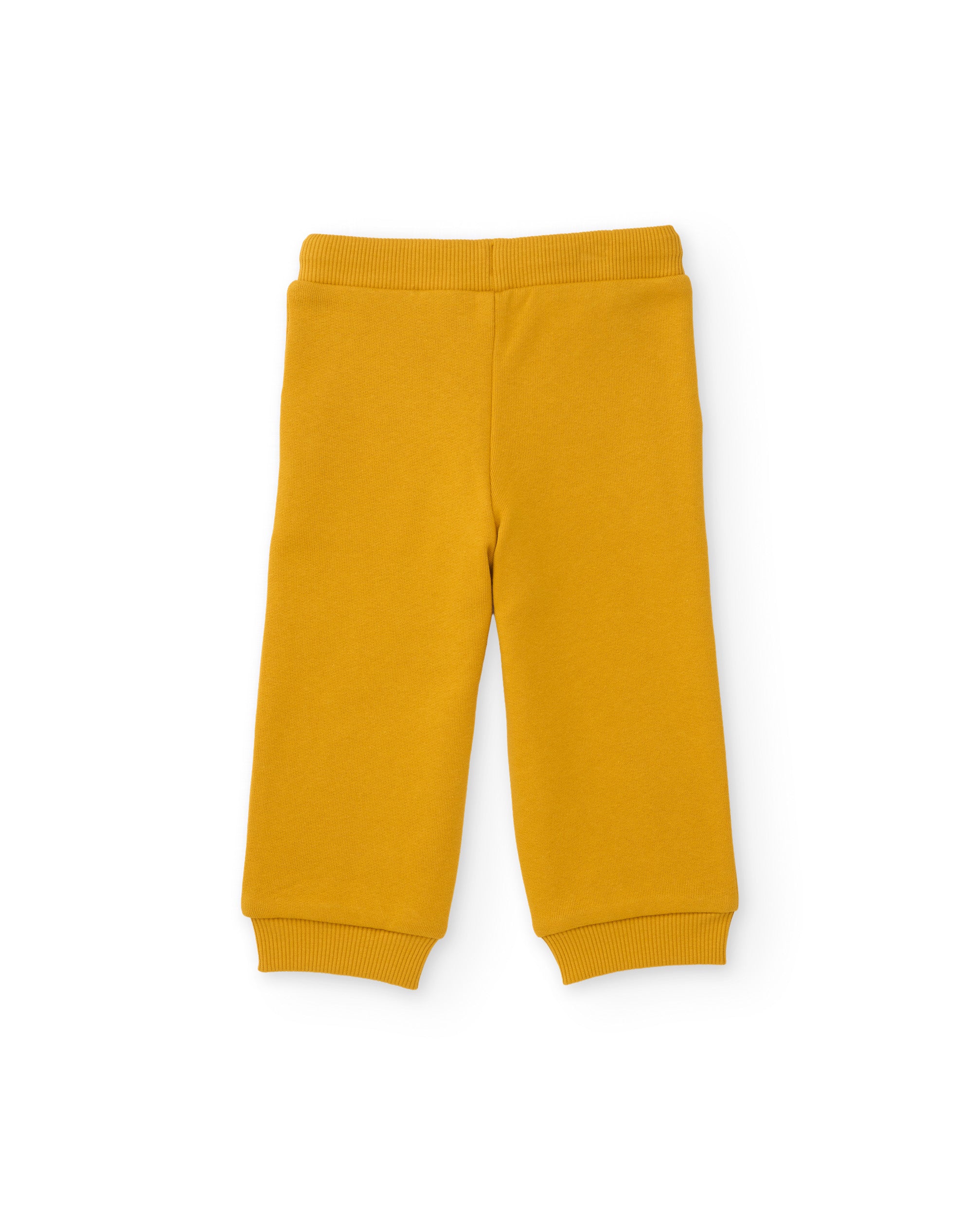 Pantalón de niña de felpa con cintura elástica y cordón ajustable