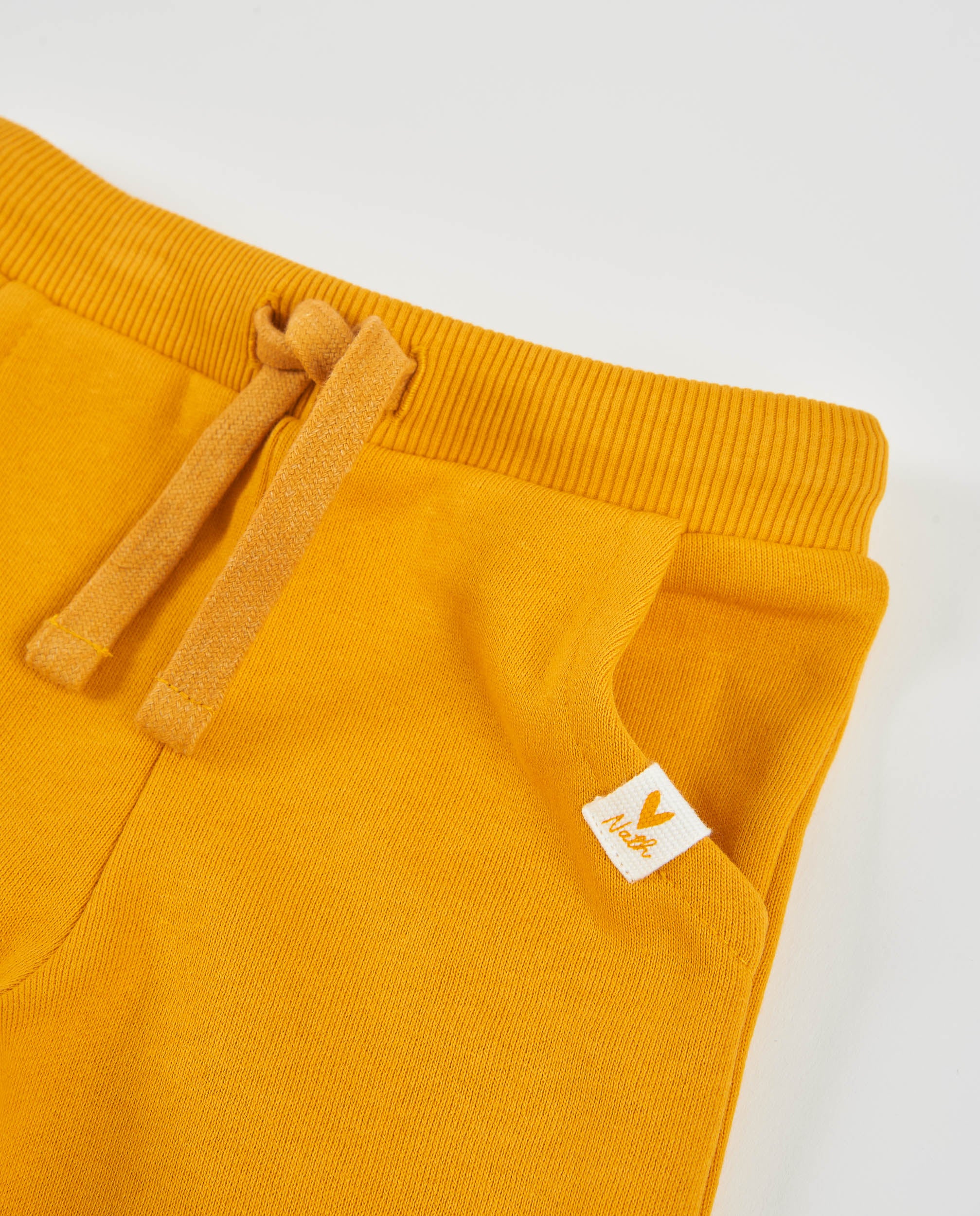 Pantalón de niña de felpa con cintura elástica y cordón ajustable
