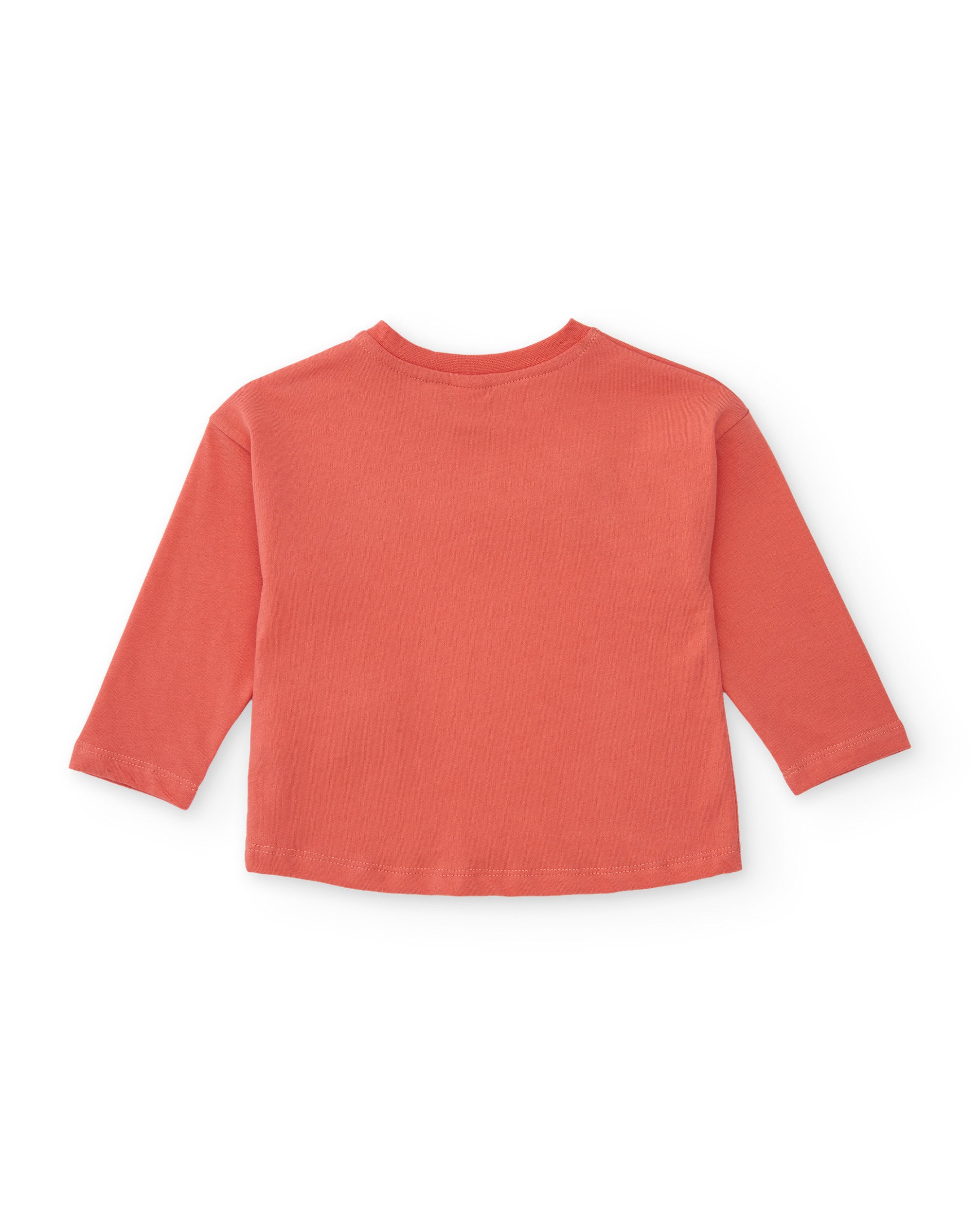 Camiseta de niña de punto con flores bordadas