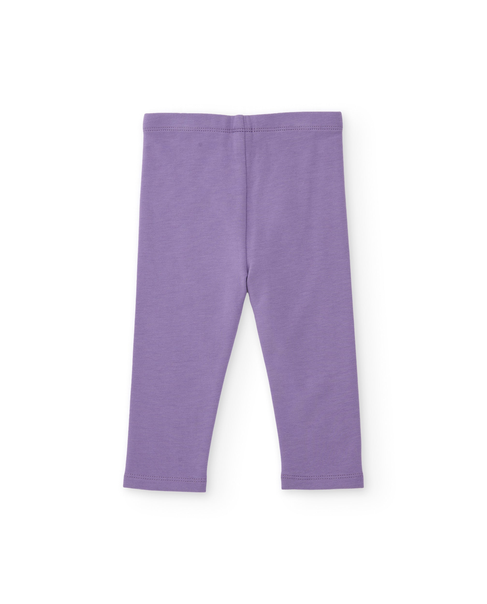 Conjunto de niña de punto con camiseta estampada y legging a juego