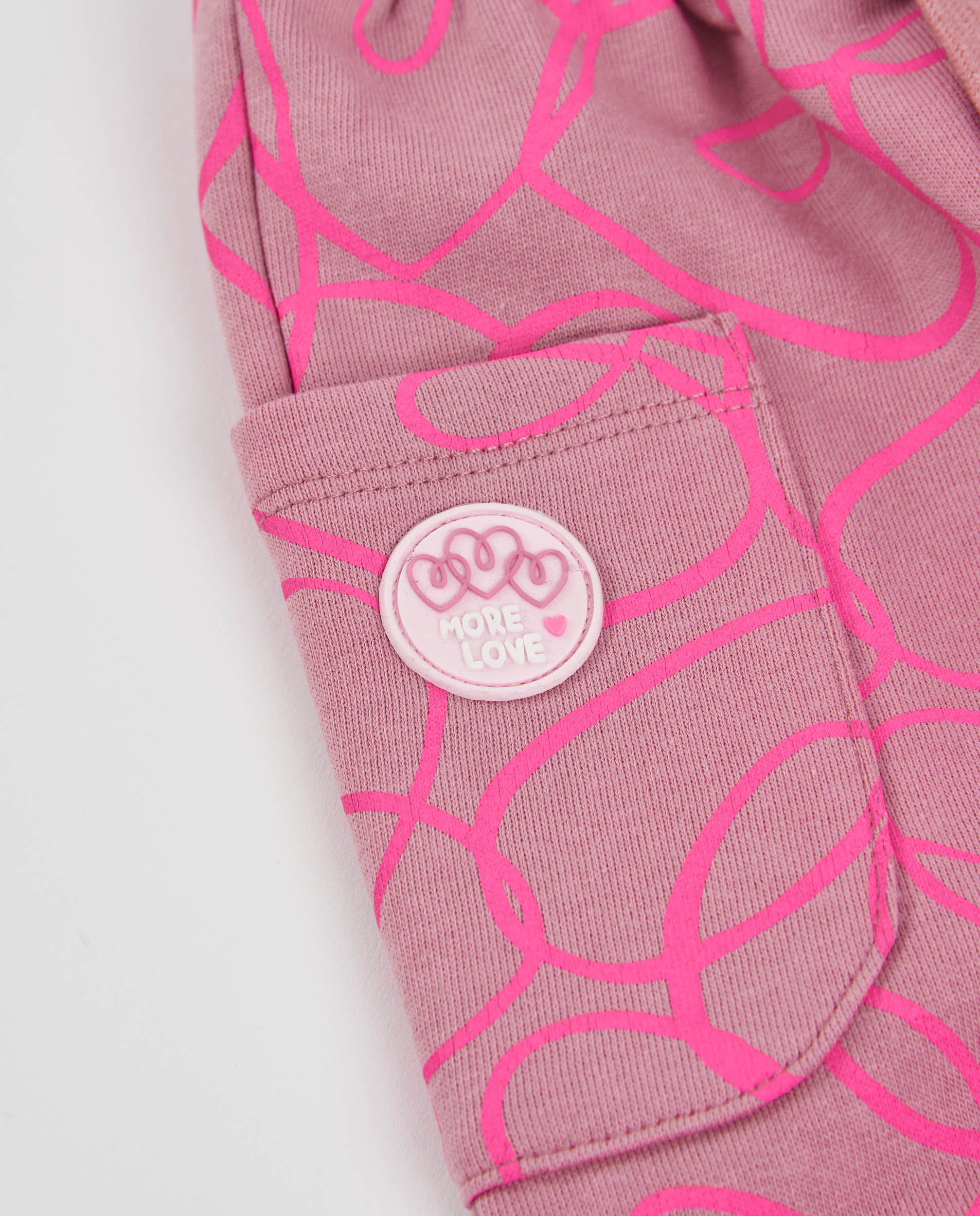 Pantalón de niña de felpa con diseño divertido y cintura elástica