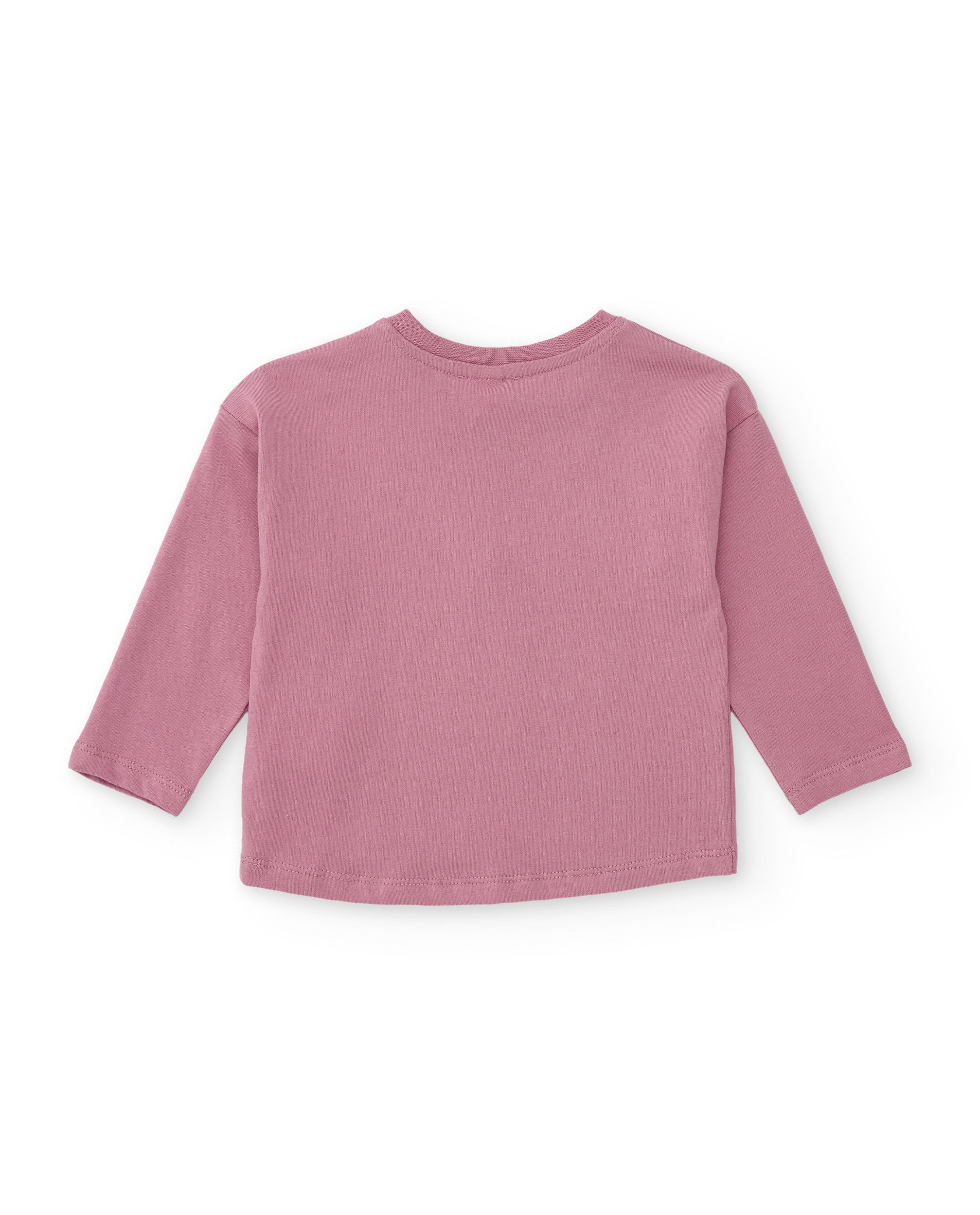 Conjunto de niña de punto con camiseta estampada y legging de algodón