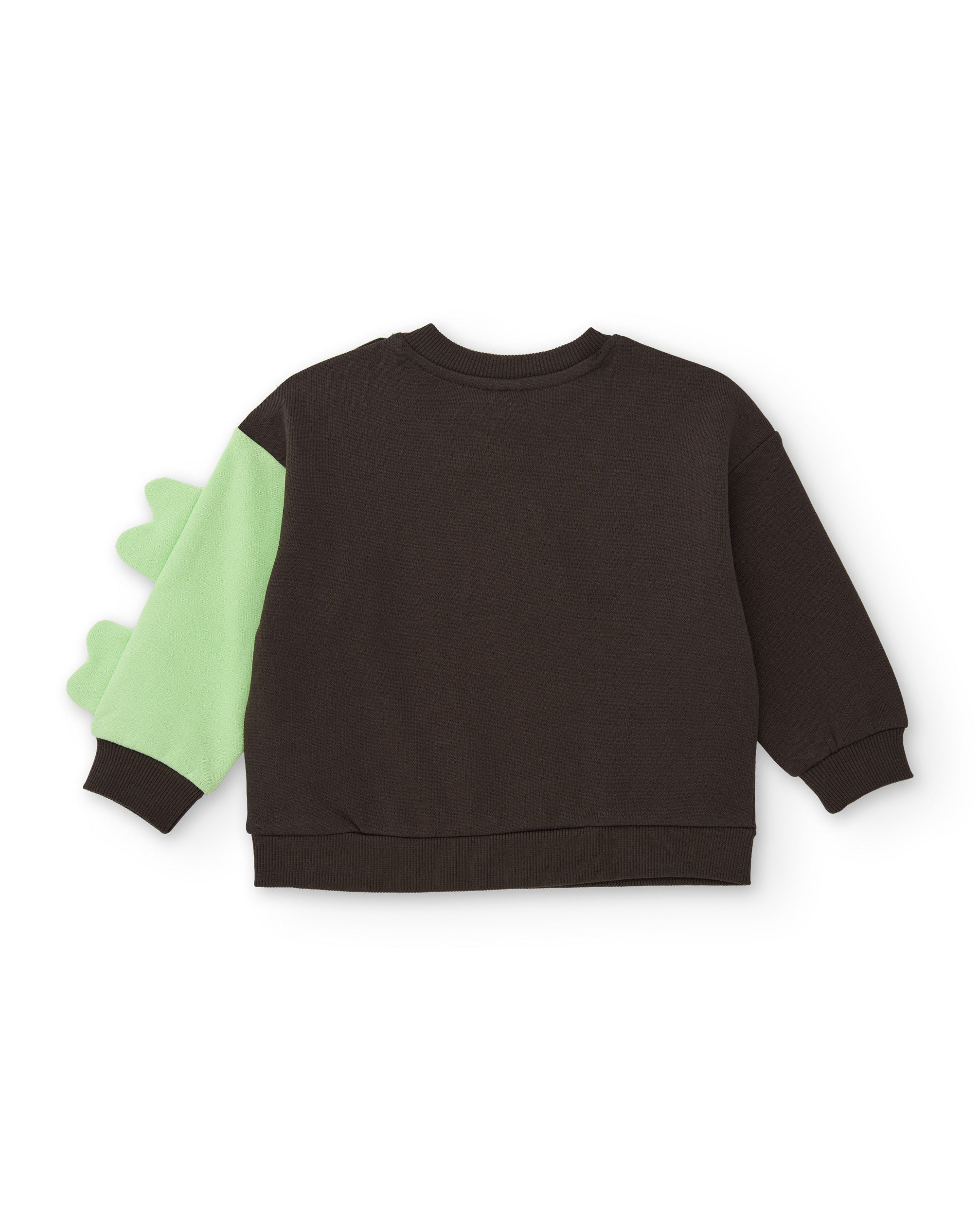 Conjunto de niño de felpa con parches y diseño de cocodrilo
