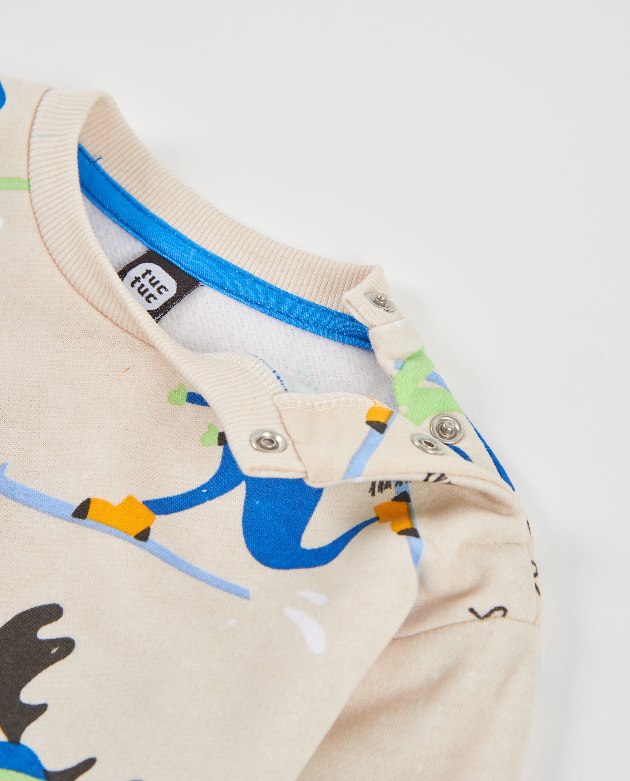 Sudadera de niño de felpa con estampado de esquí