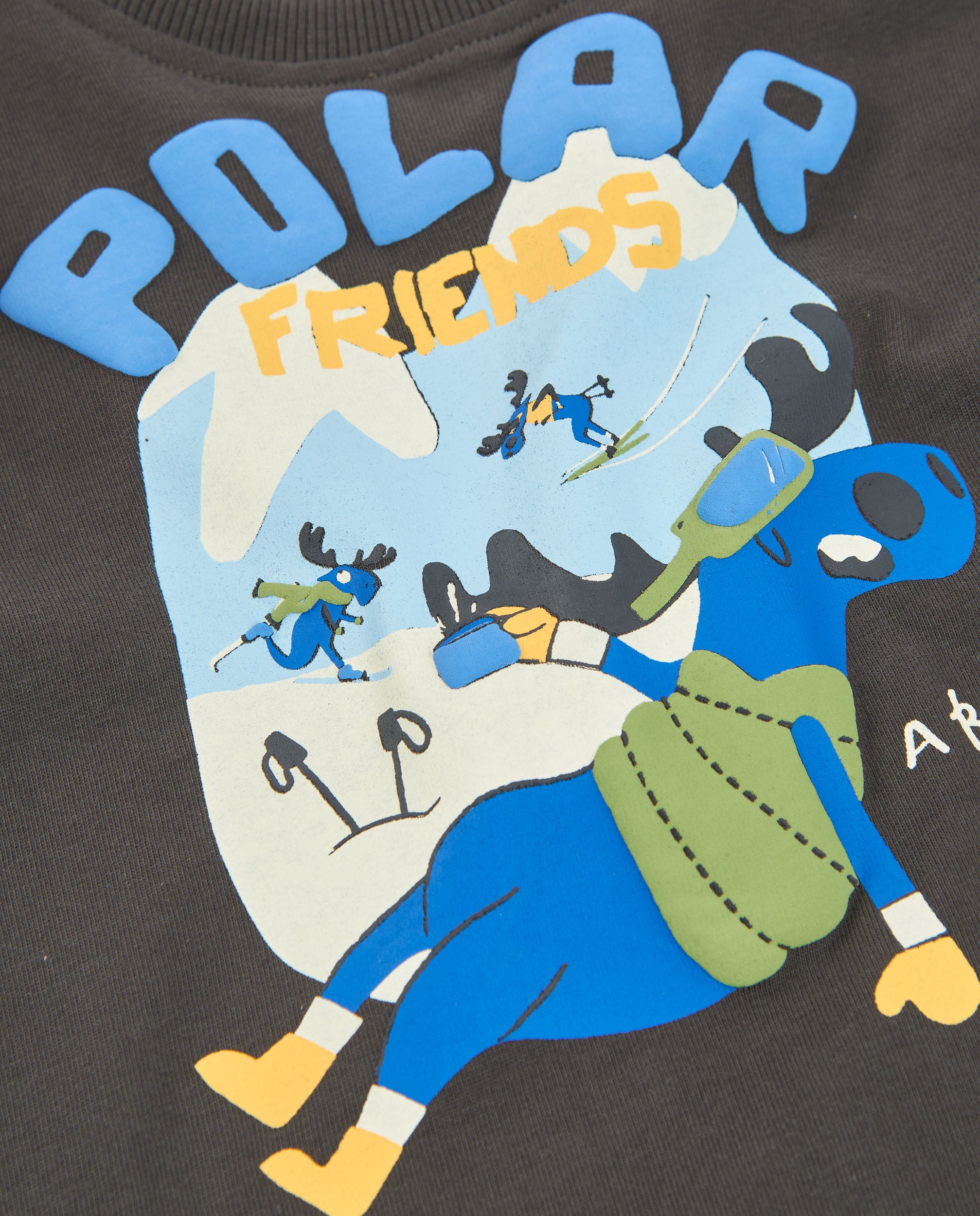 Camiseta de niño de punto con estampado gráfico y manga larga