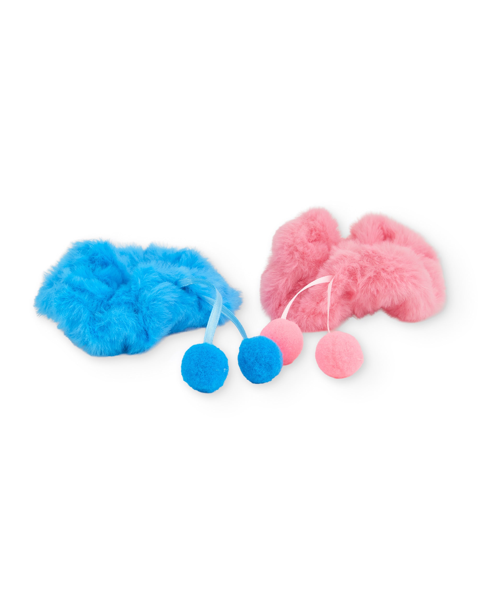 Coletero de niña con pompones de colores y diseño divertido