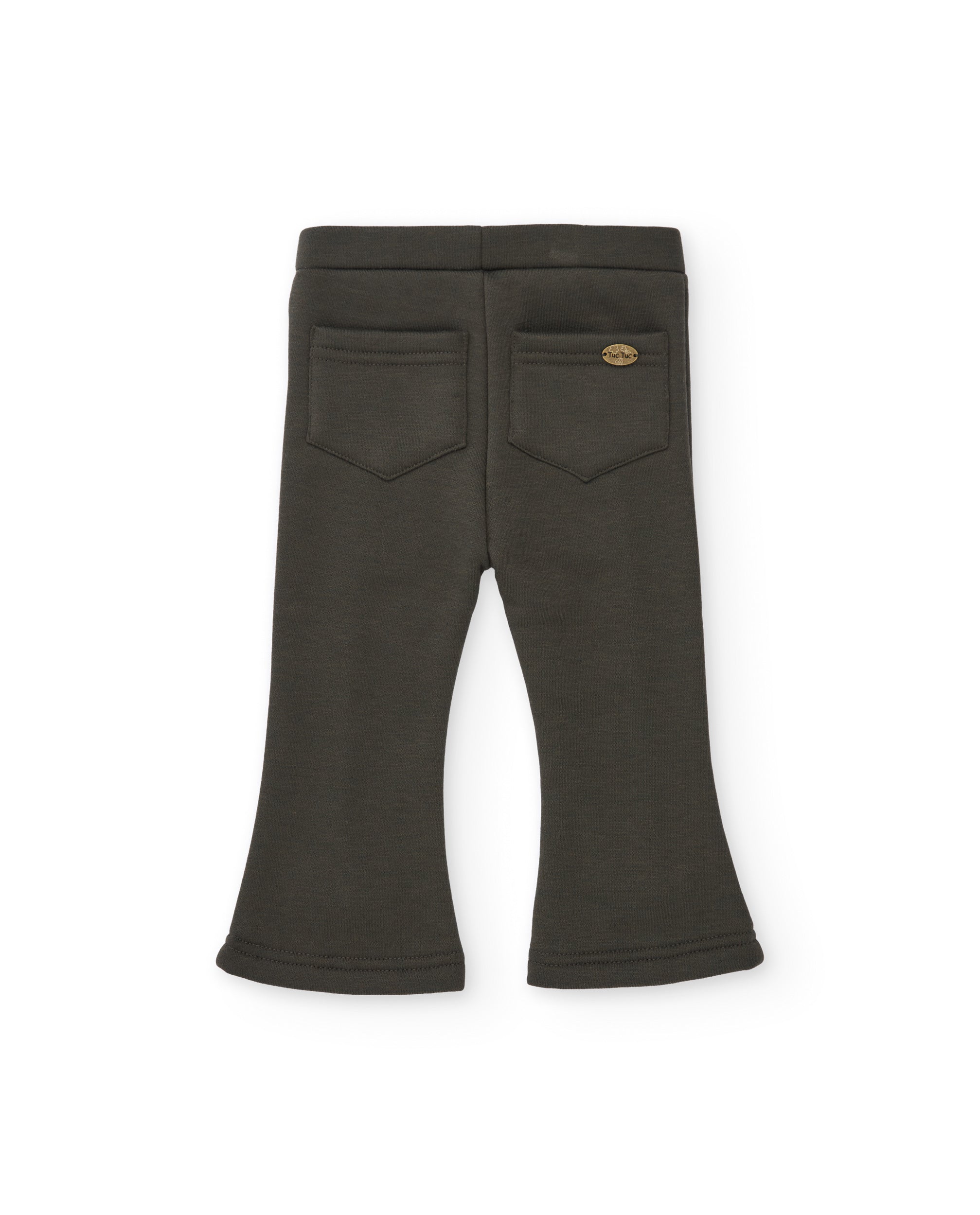 Pantalón de niña de felpa con lazos decorativos y tacto suave