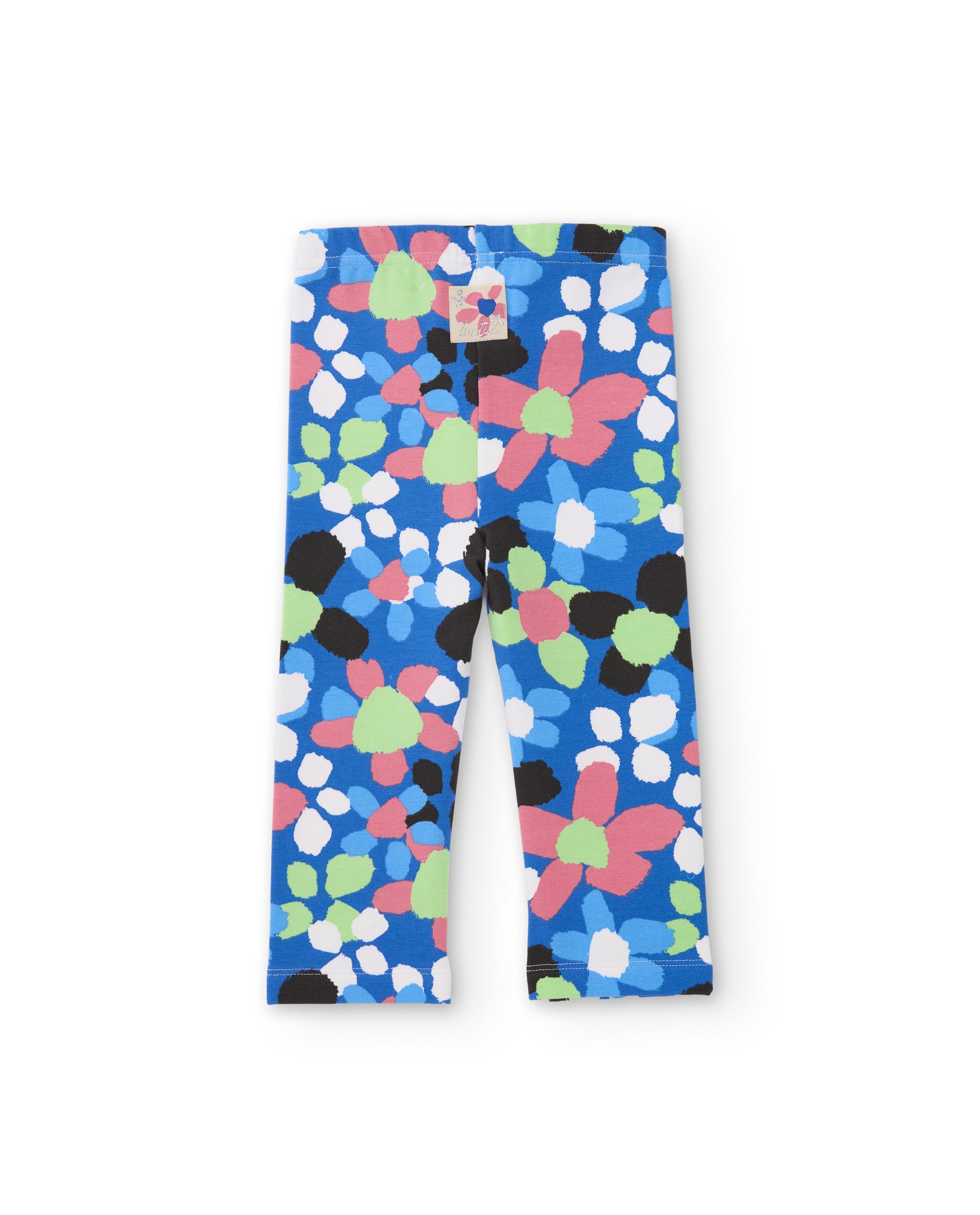 Conjunto de niña de felpa con sudadera estampada y leggins a juego