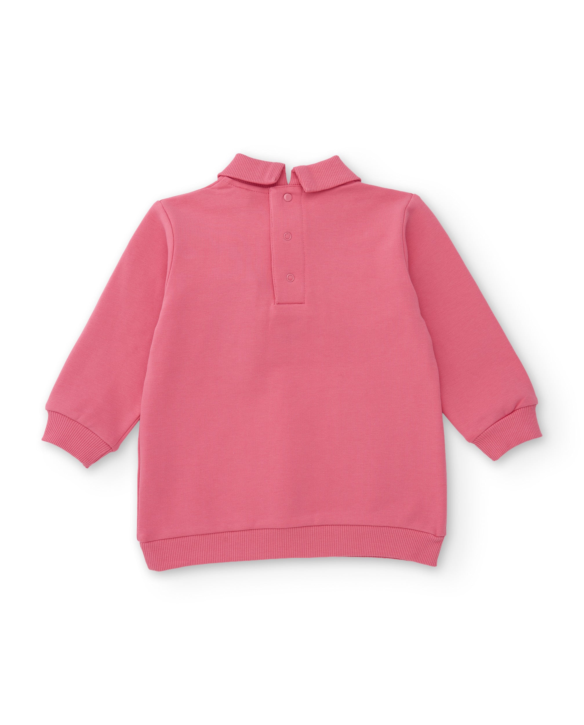 Vestido de niña de felpa con diseño divertido y tacto cálido