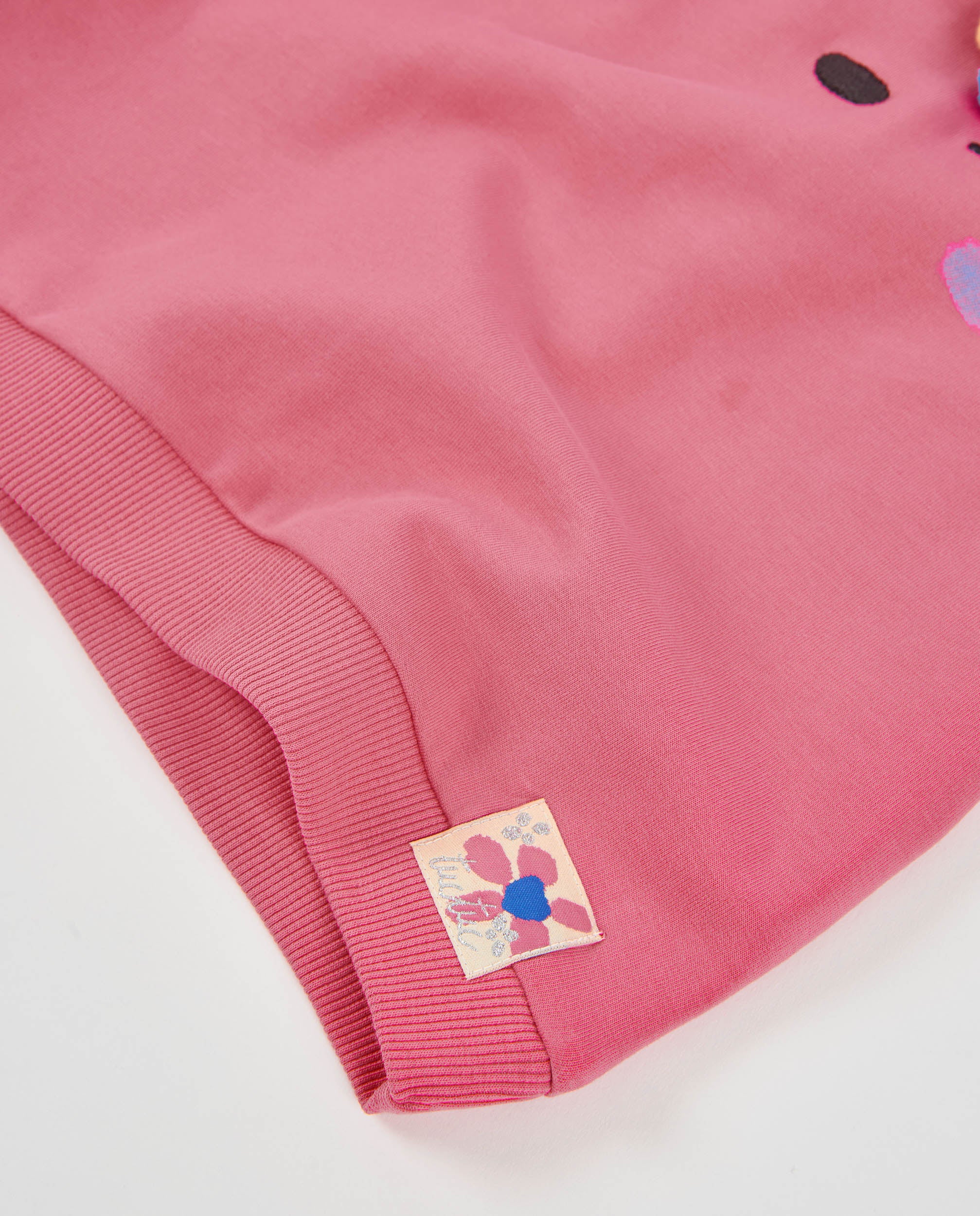Vestido de niña de felpa con diseño divertido y tacto cálido