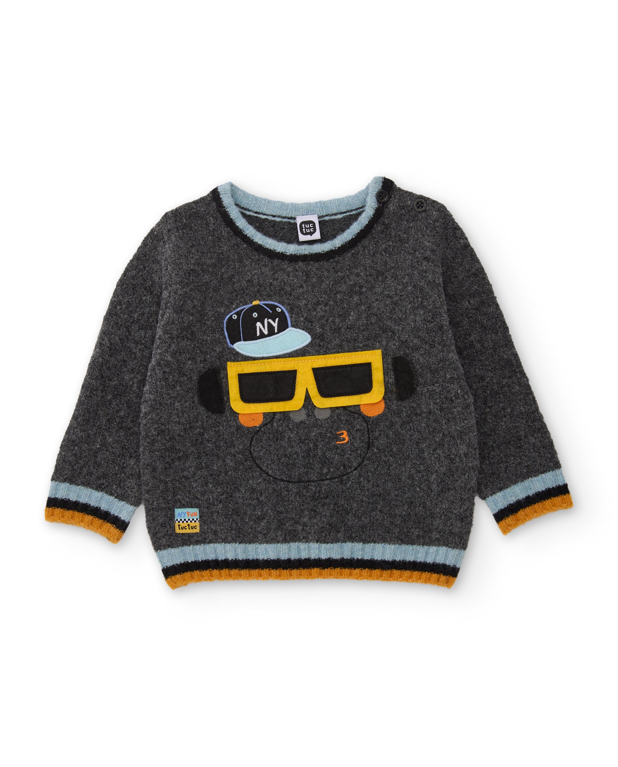 Jersey de niño de tricot con diseño divertido y tacto suave