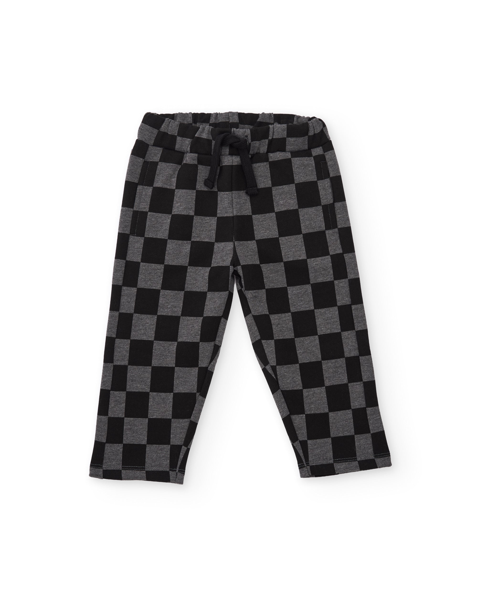 Conjunto de niño de felpa con chaqueta de diseño geométrico y pantalón a juego