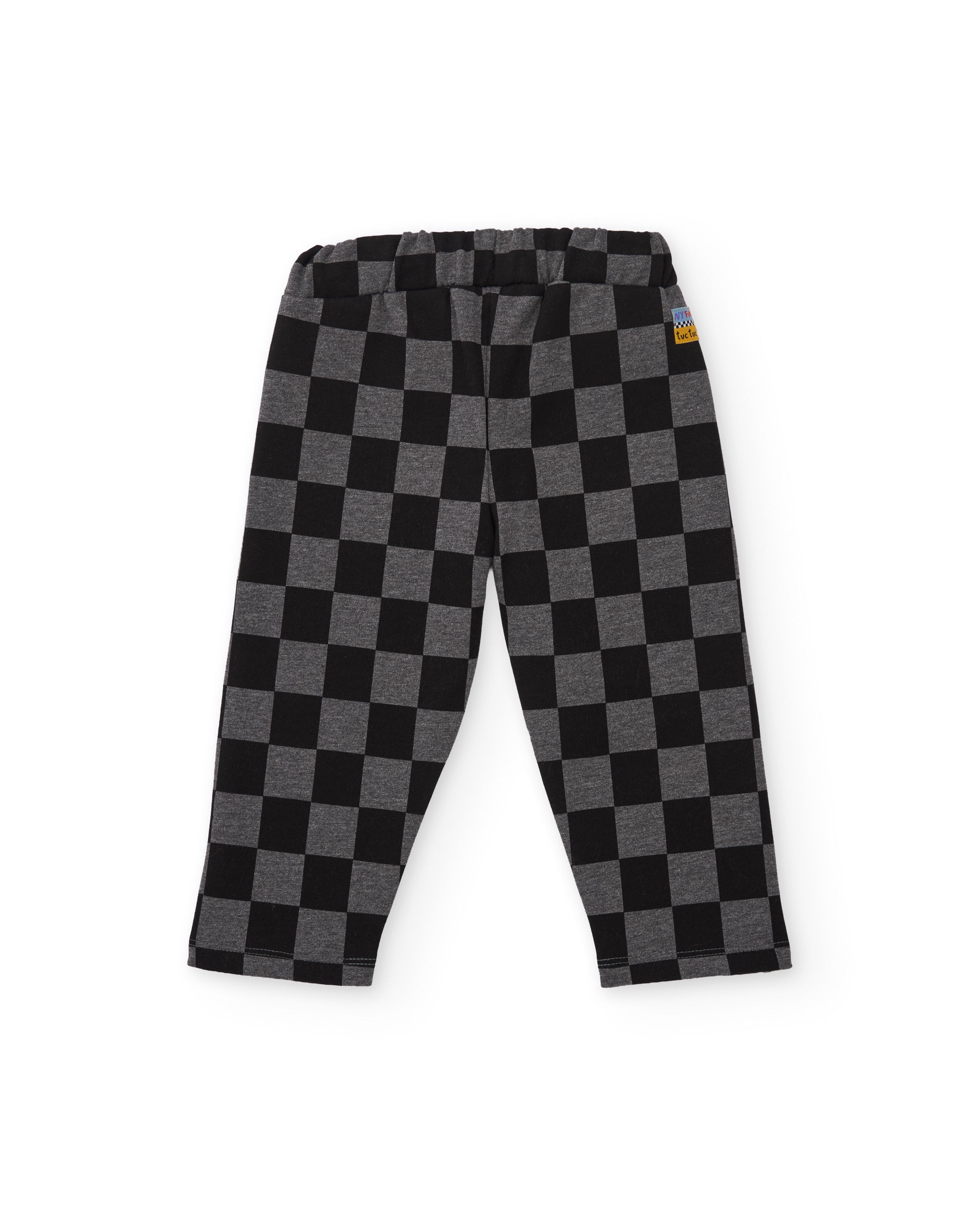 Conjunto de niño de felpa con chaqueta de diseño geométrico y pantalón a juego
