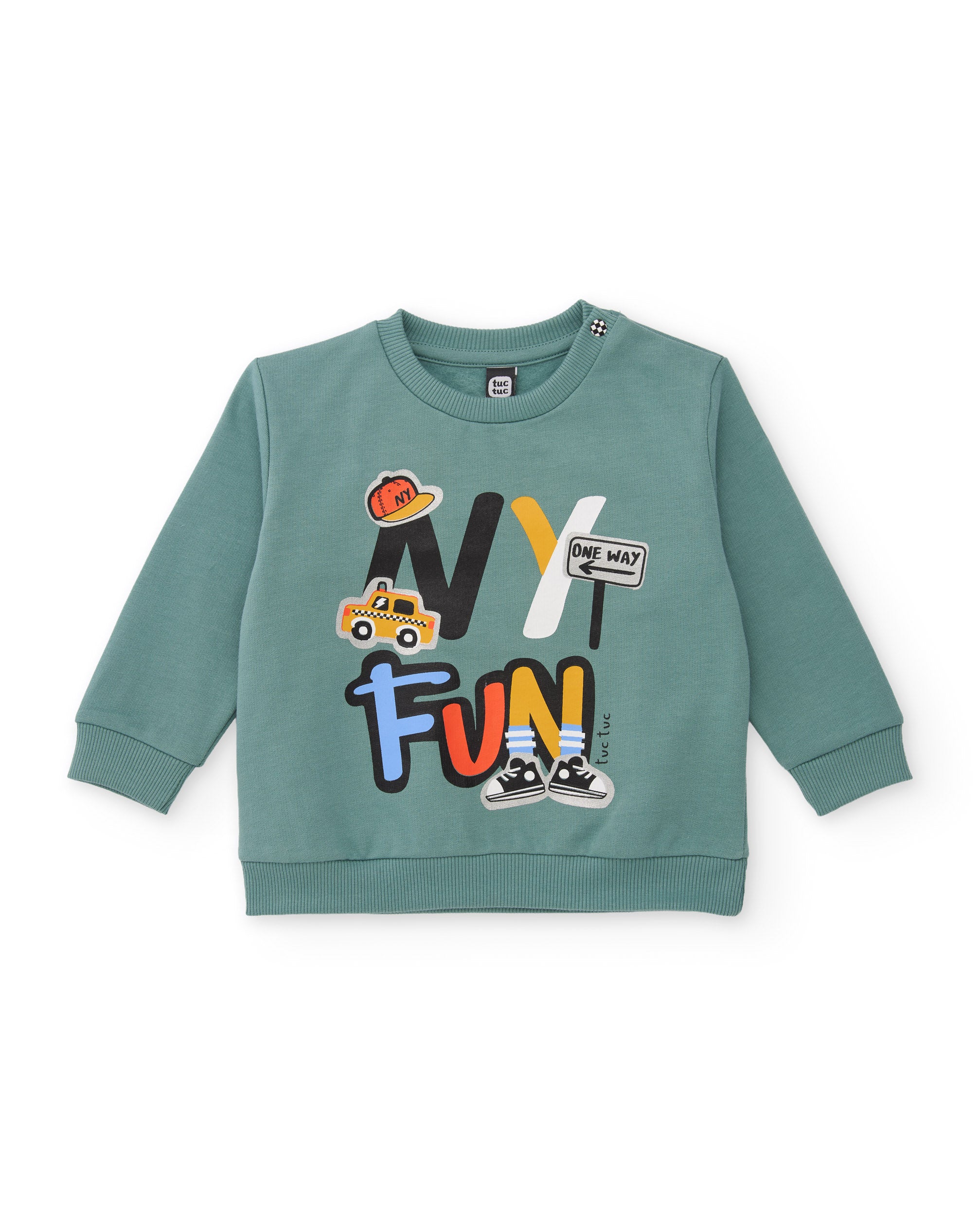 Sudadera de niño de felpa con gráfico de coches