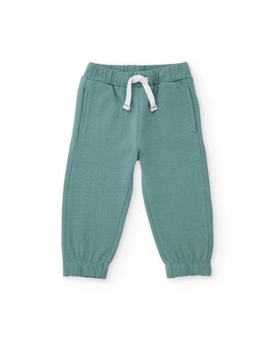 Pantaloni da bambino in felpa con vita elasticizzata e tessuto traspirante