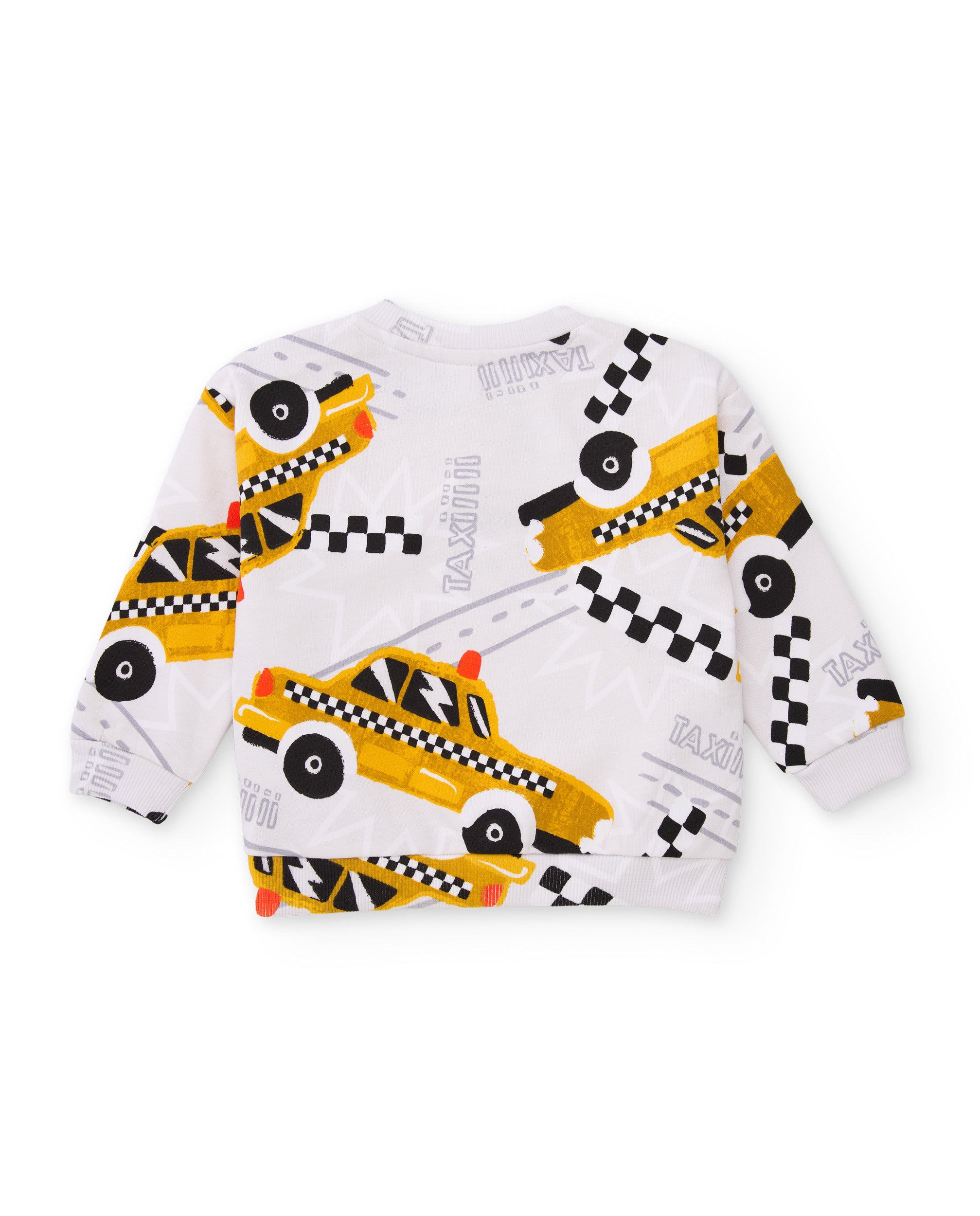 Sudadera de niño de felpa con print de automoviles