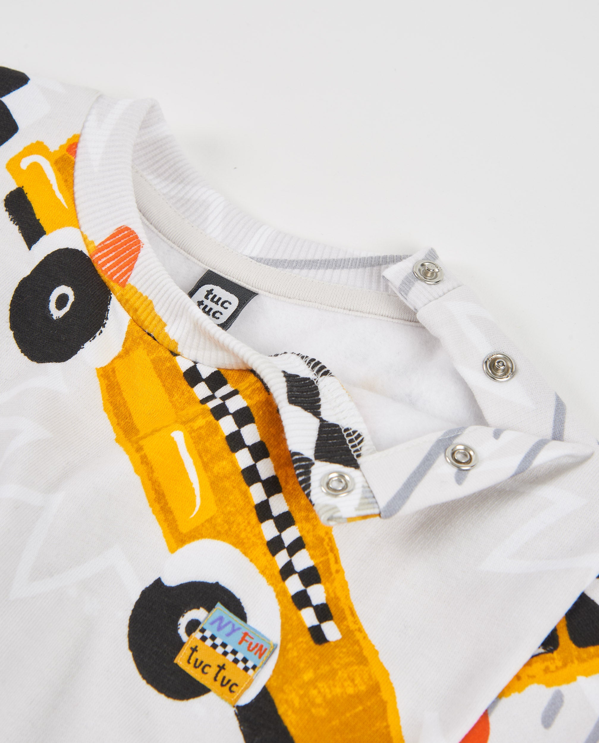 Sudadera de niño de felpa con print de automoviles