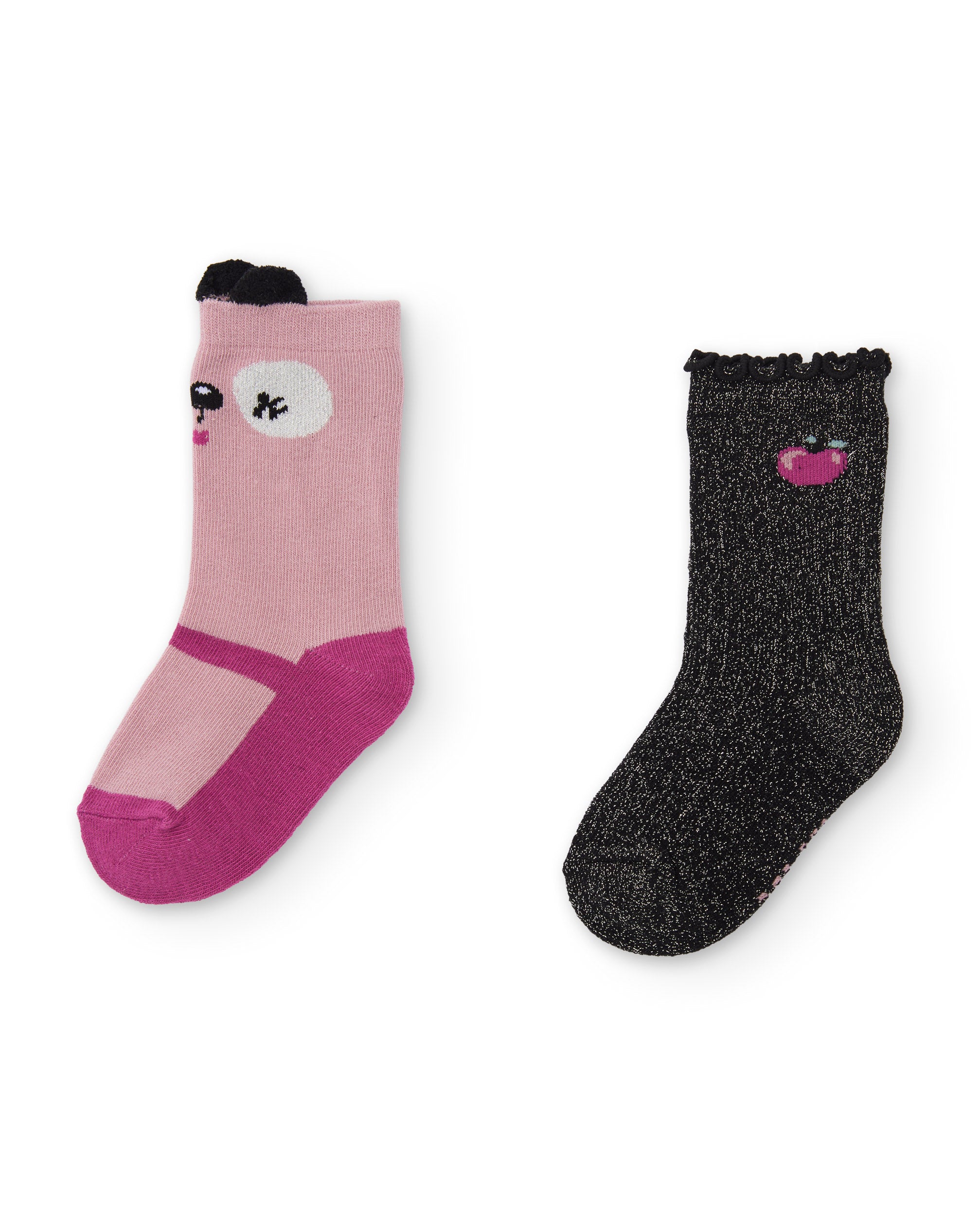 Set de calcetines de niña de tricot con diseños divertidos