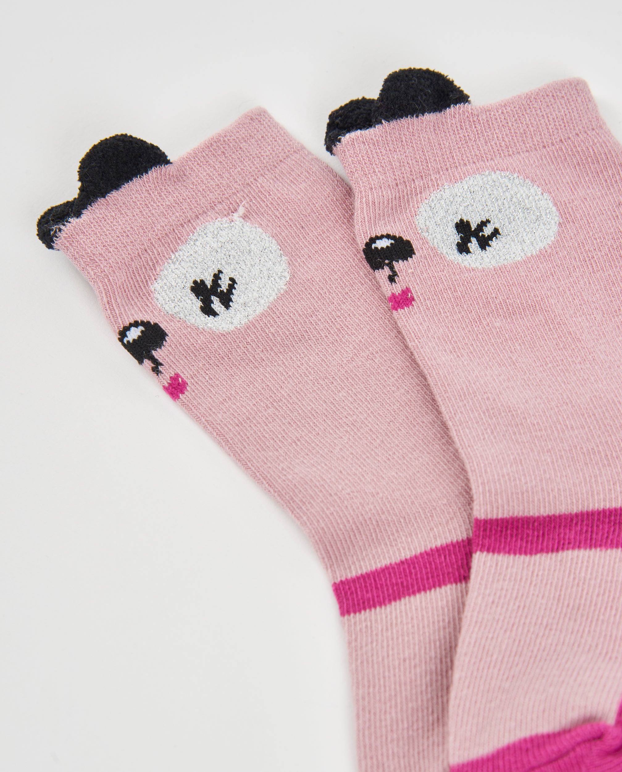 Set de calcetines de niña de tricot con diseños divertidos
