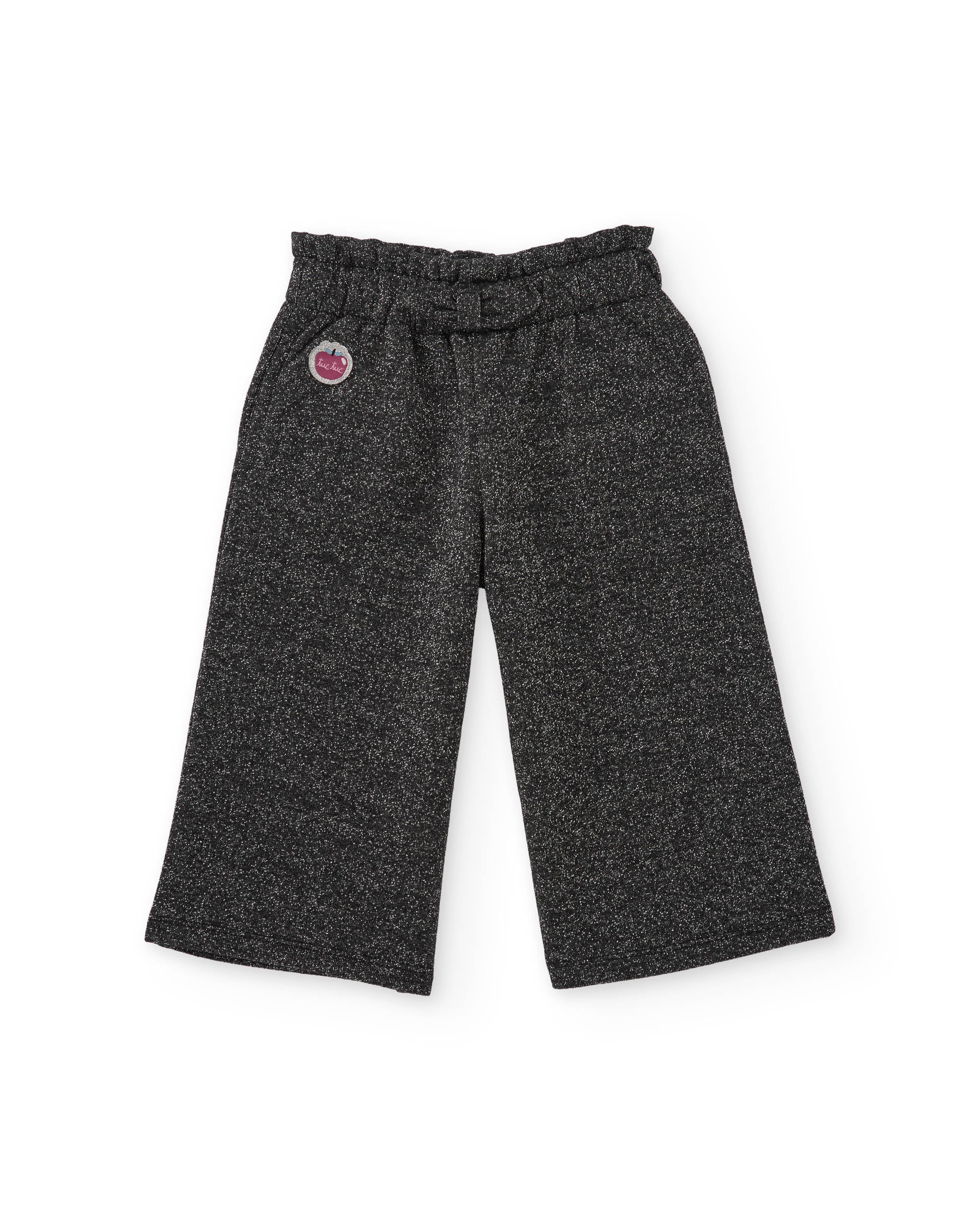 Pantalón de niña de felpa con cintura elástica y tacto suave