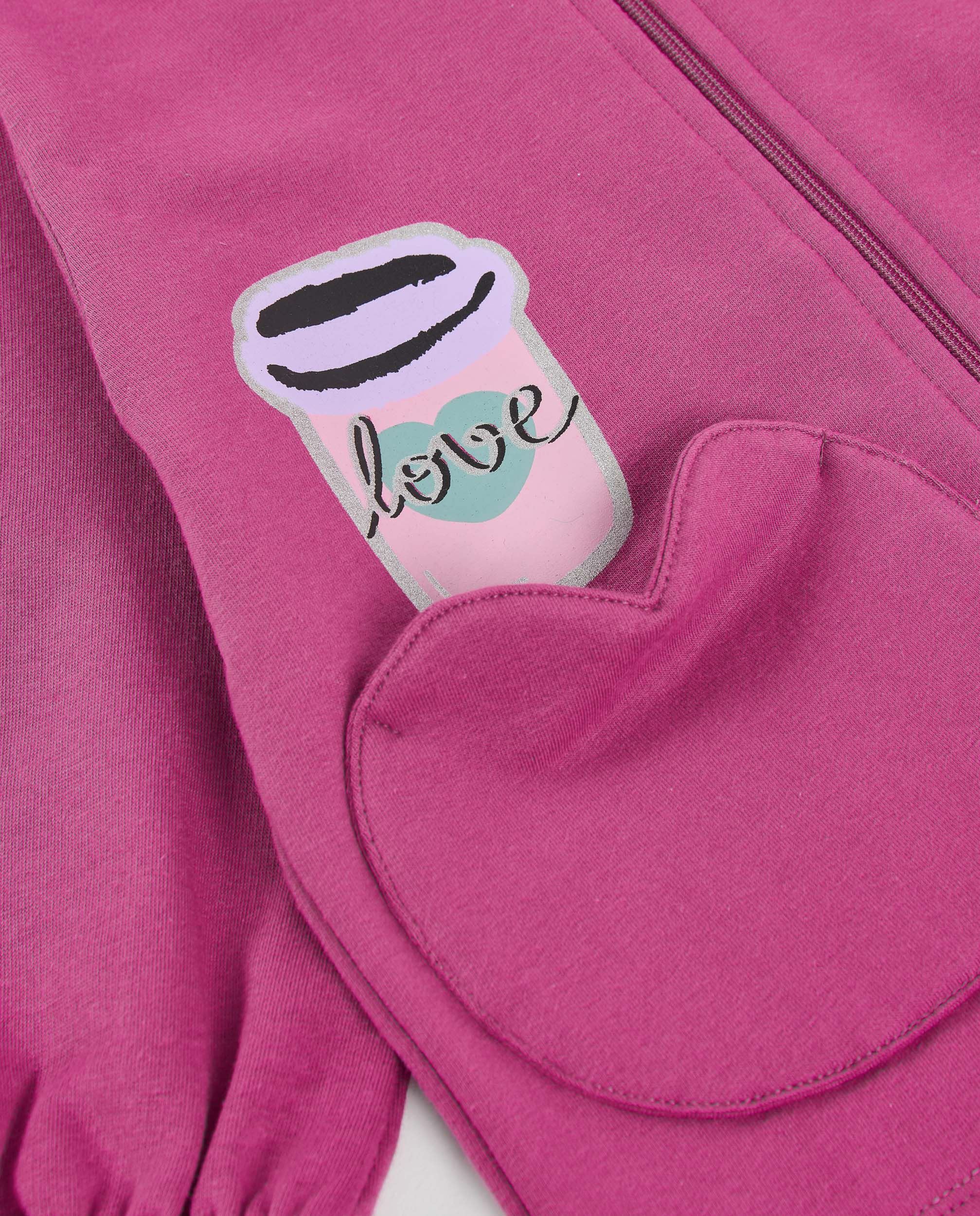 Sudadera de niña de felpa con capucha y diseño divertido