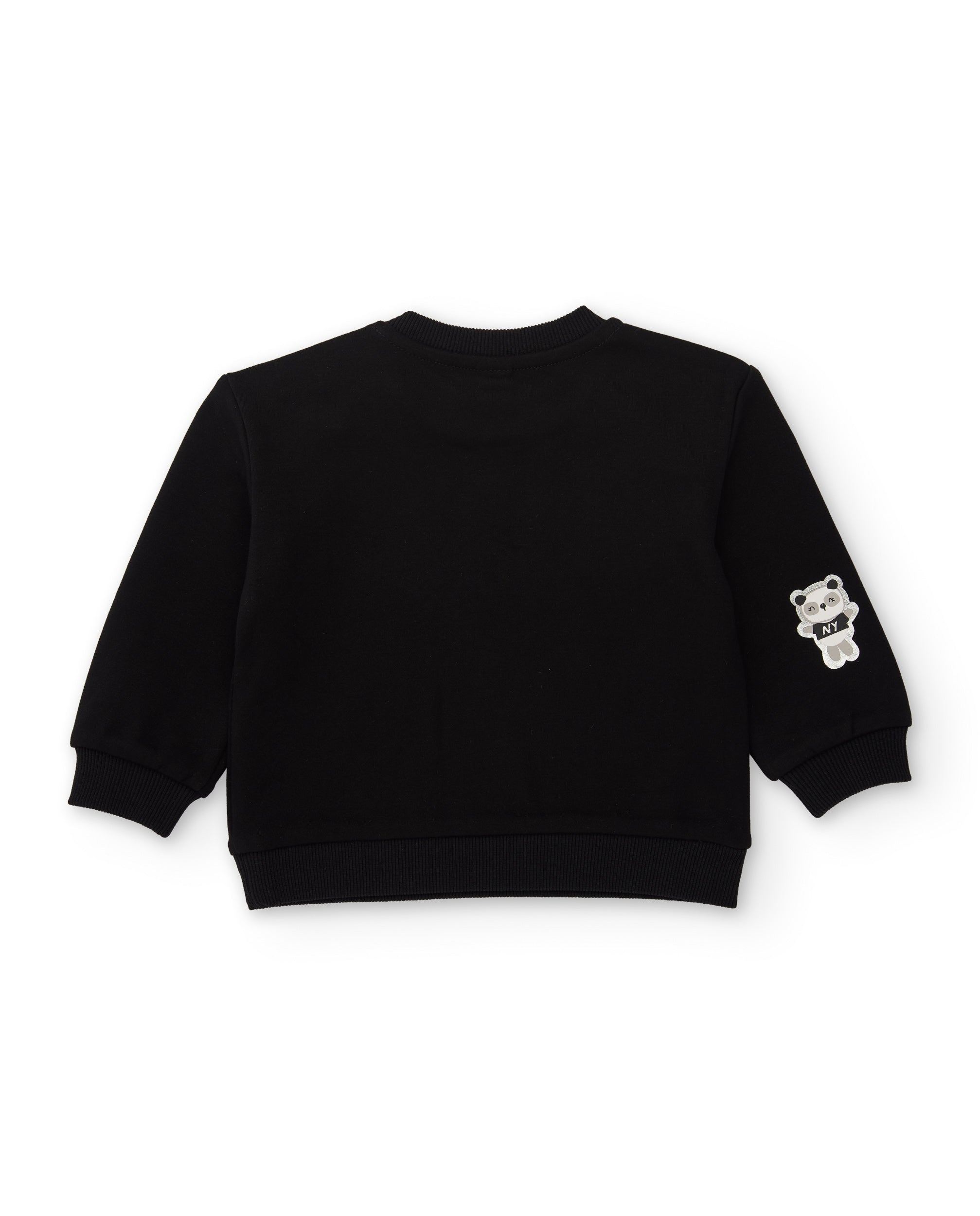 Sudadera de niña de felpa con estampado de corazón y tacto cálido