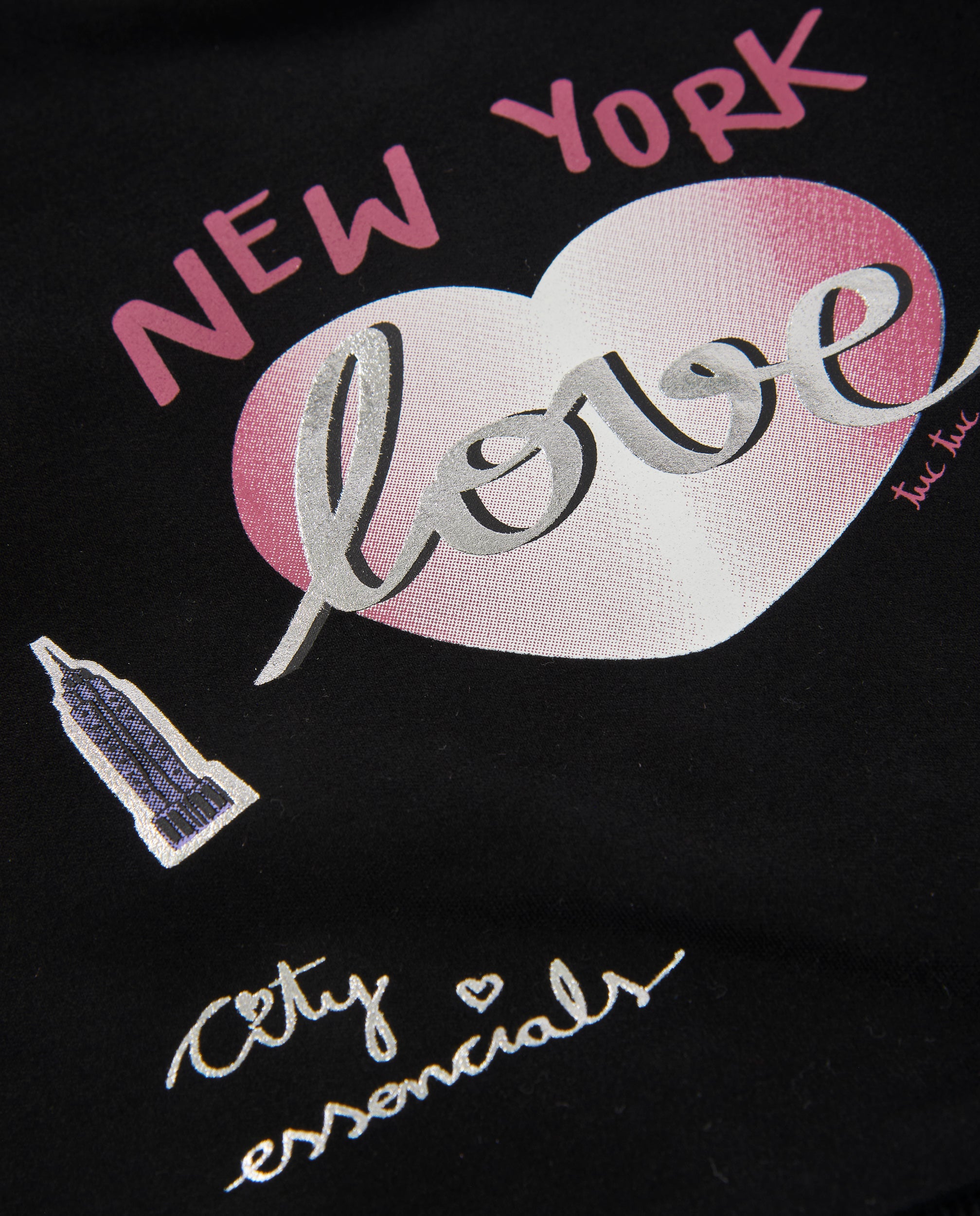 Sudadera de niña de felpa con estampado de corazón y tacto cálido