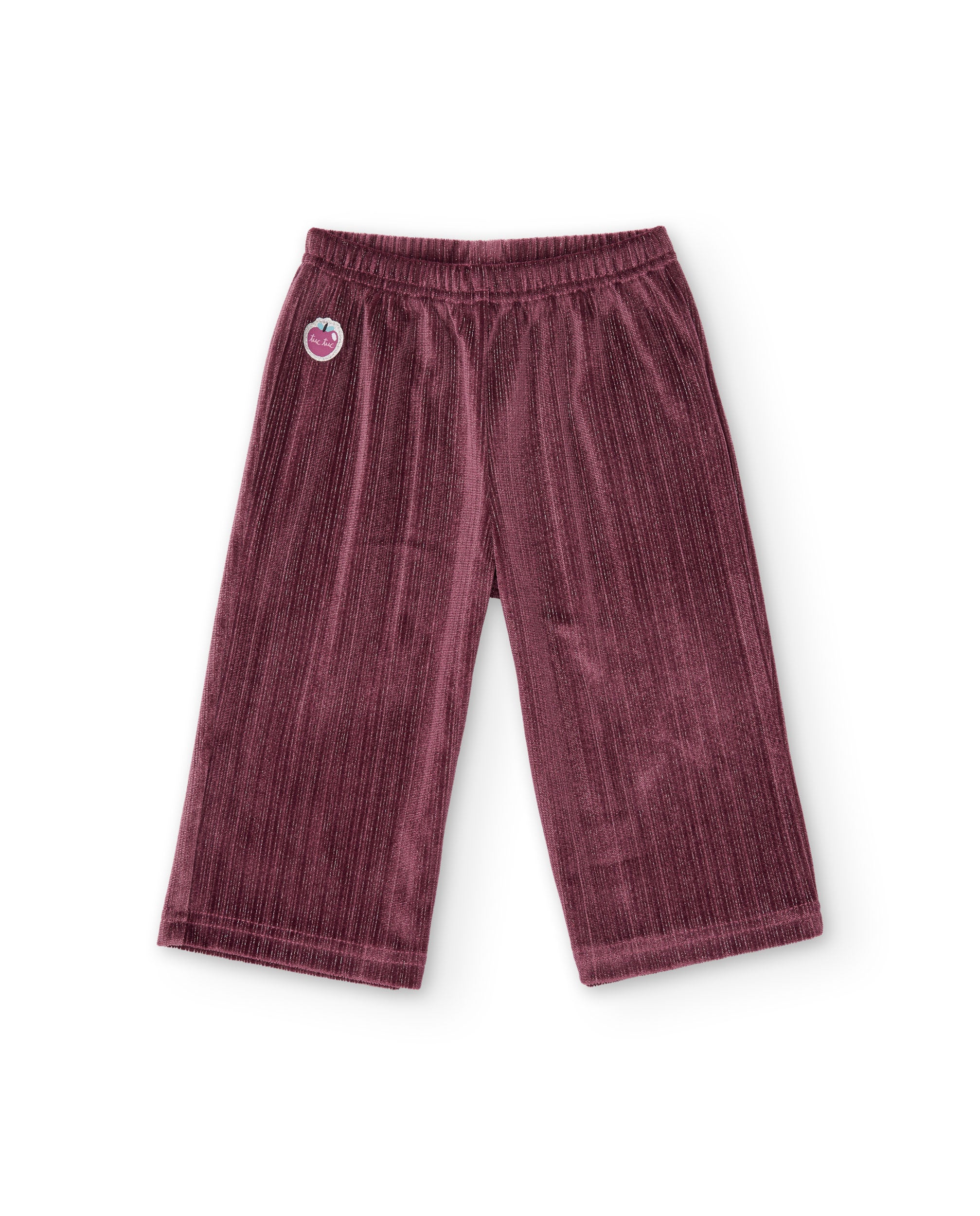 Pantalón de niña de terciopelo con cintura elástica