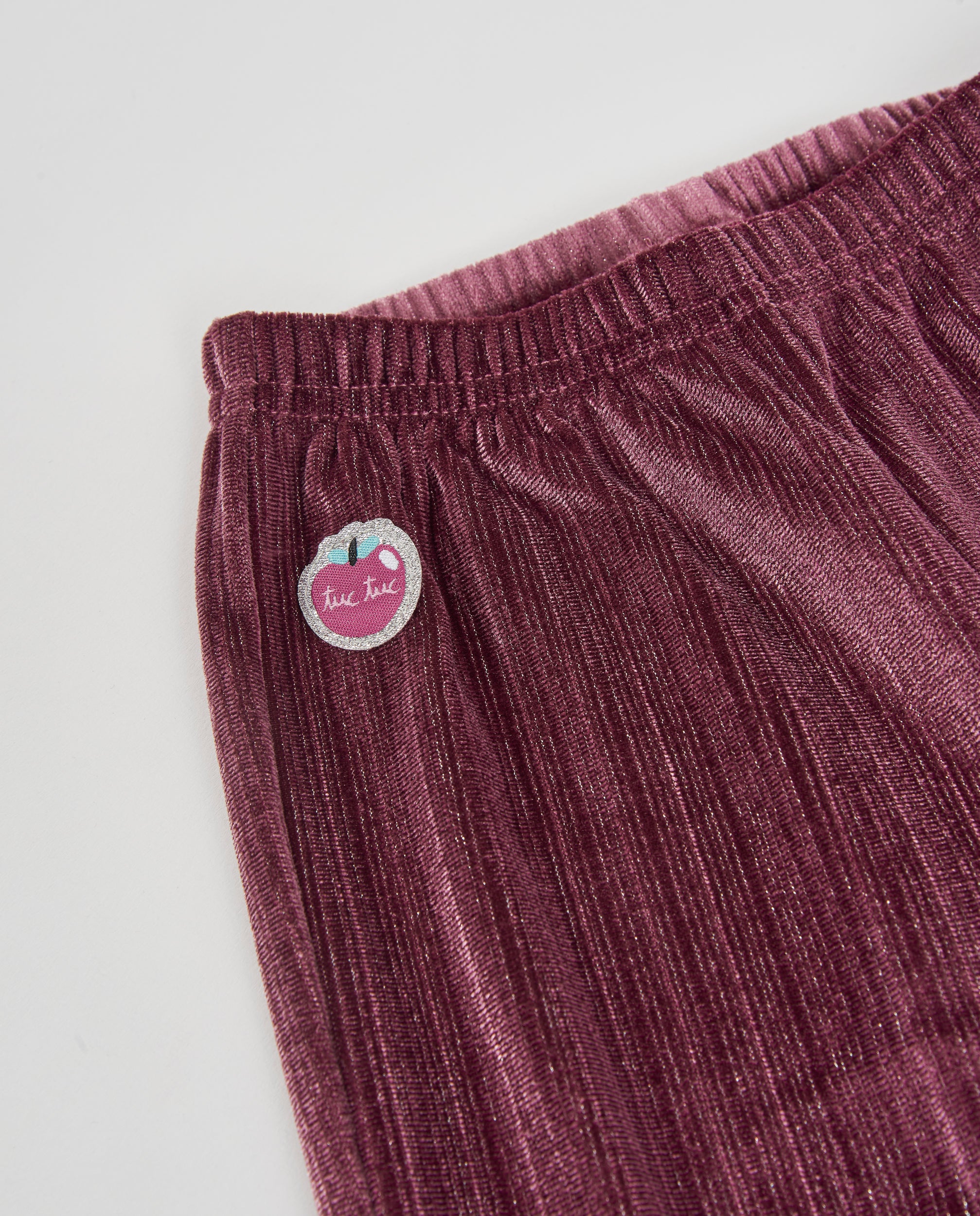 Pantalón de niña de terciopelo con cintura elástica