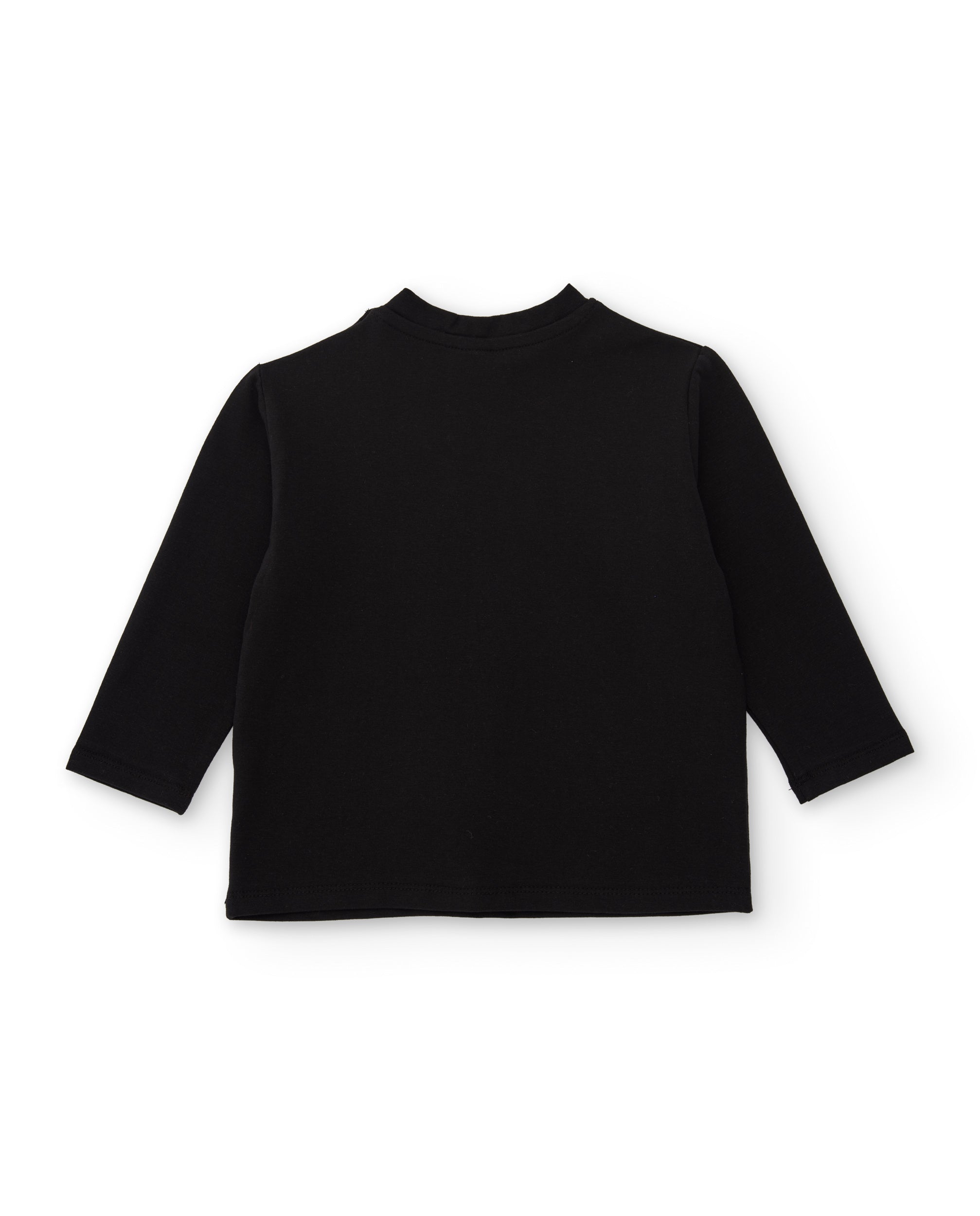 Camiseta de niña de punto con diseño de bandolera y manga larga