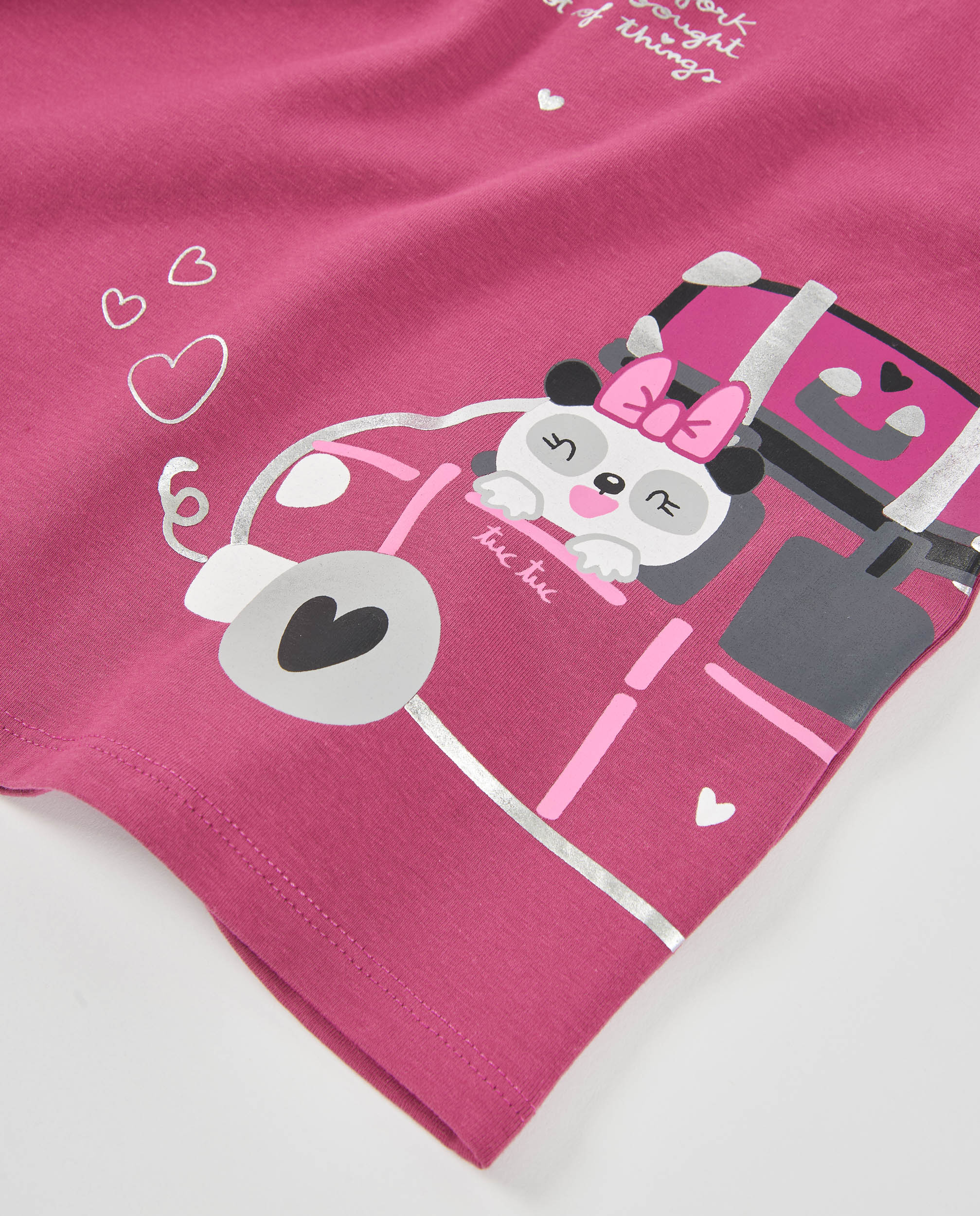 Camiseta de niña de punto con manga larga y lazos en los hombros