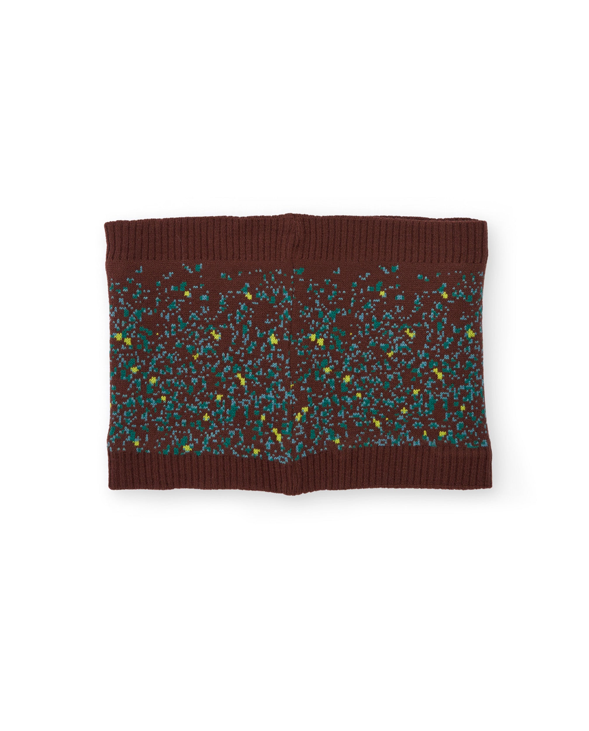 Braga de cuello de niño de tricot con diseño colorido y tacto cálido