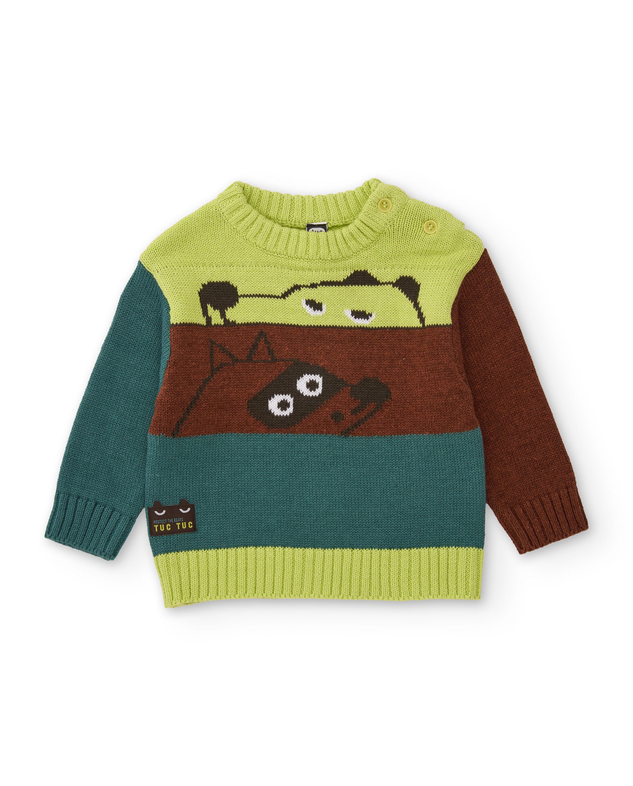 Jersey de niño de tricot con diseño divertido y tejido cálido