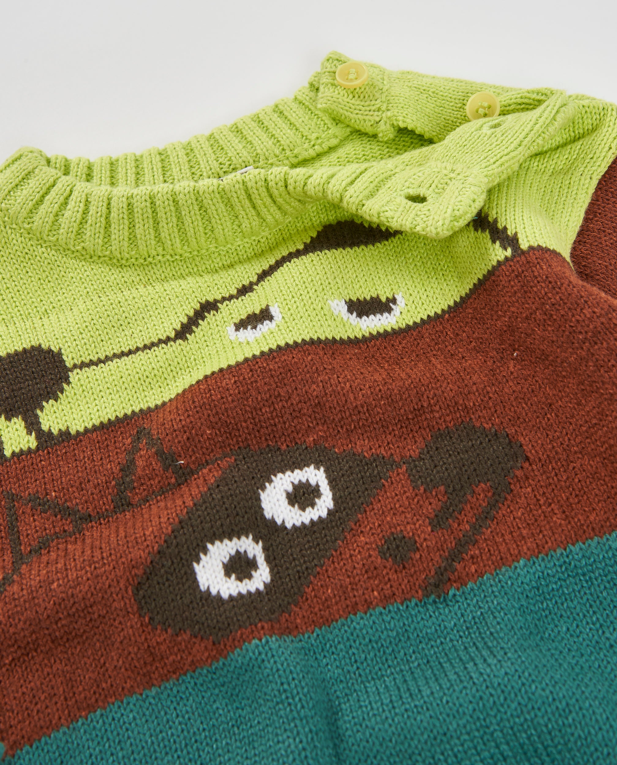 Jersey de niño de tricot con diseño divertido y tejido cálido
