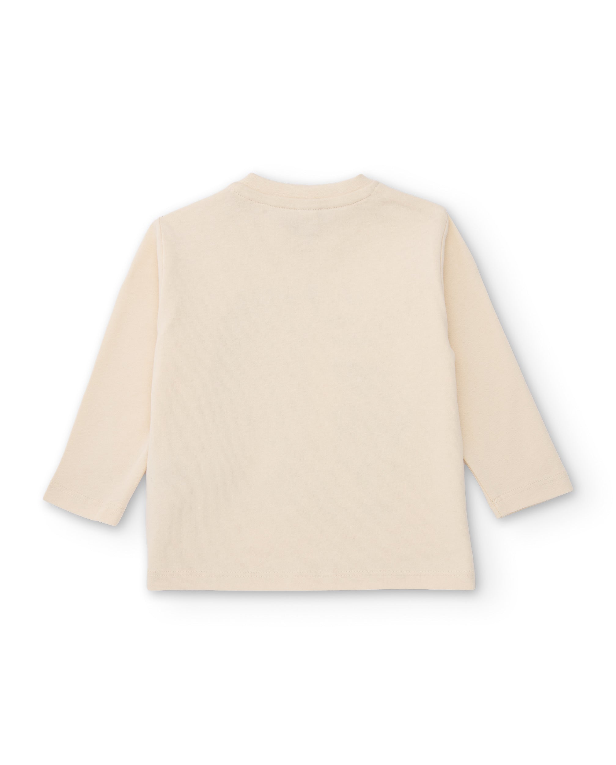 Camiseta de niño de punto con gráfico de animales y manga larga