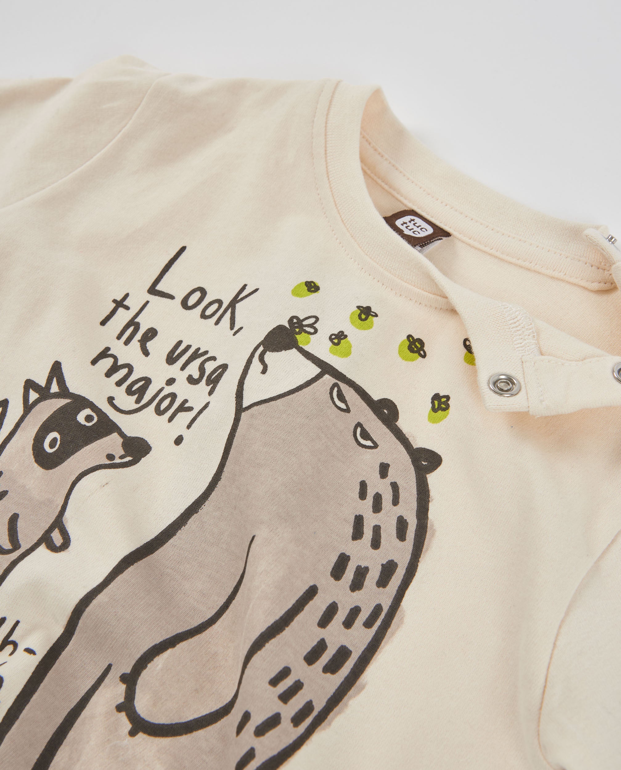 Camiseta de niño de punto con gráfico de animales y manga larga
