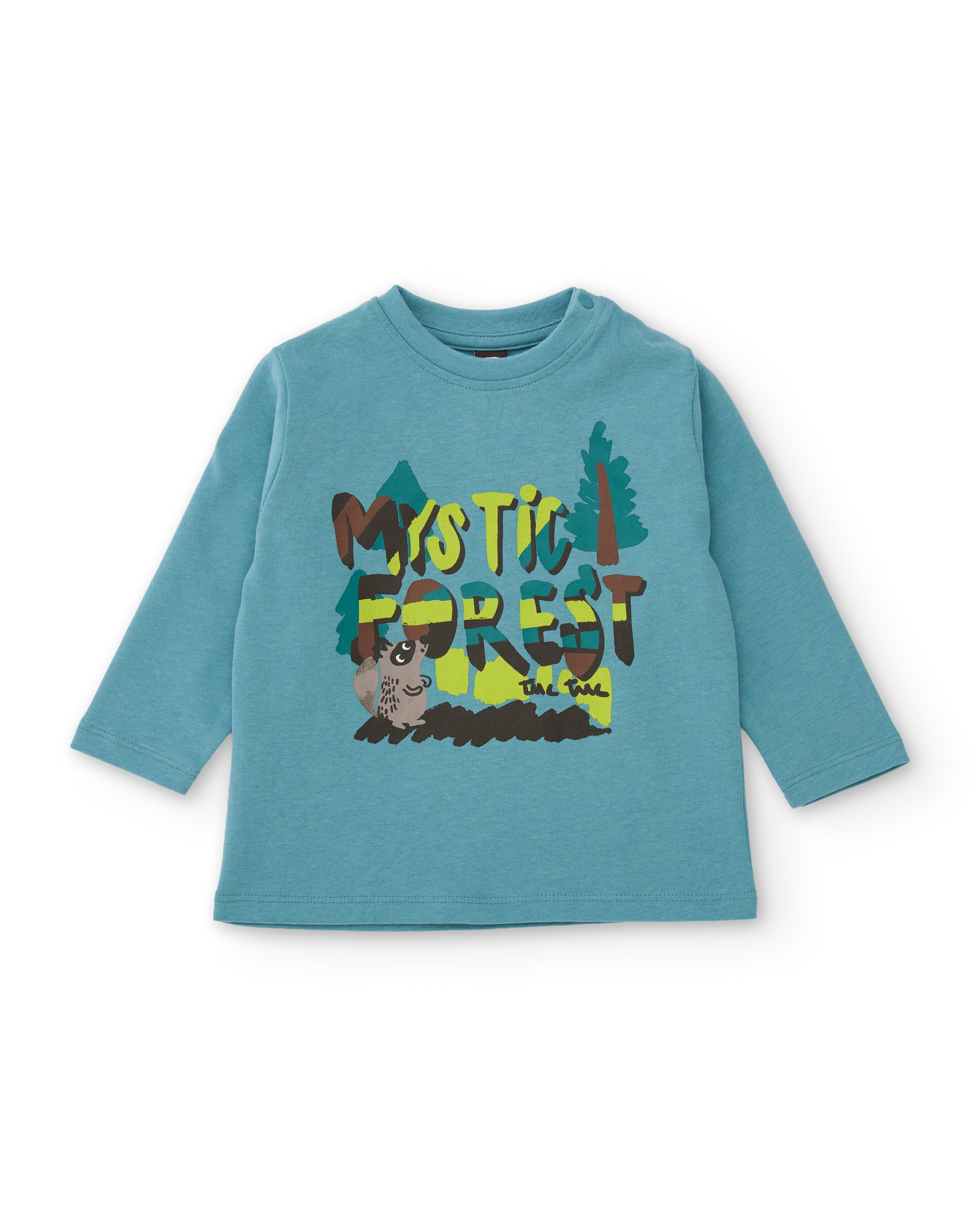 Camiseta de niño de punto con manga larga y diseño gráfico