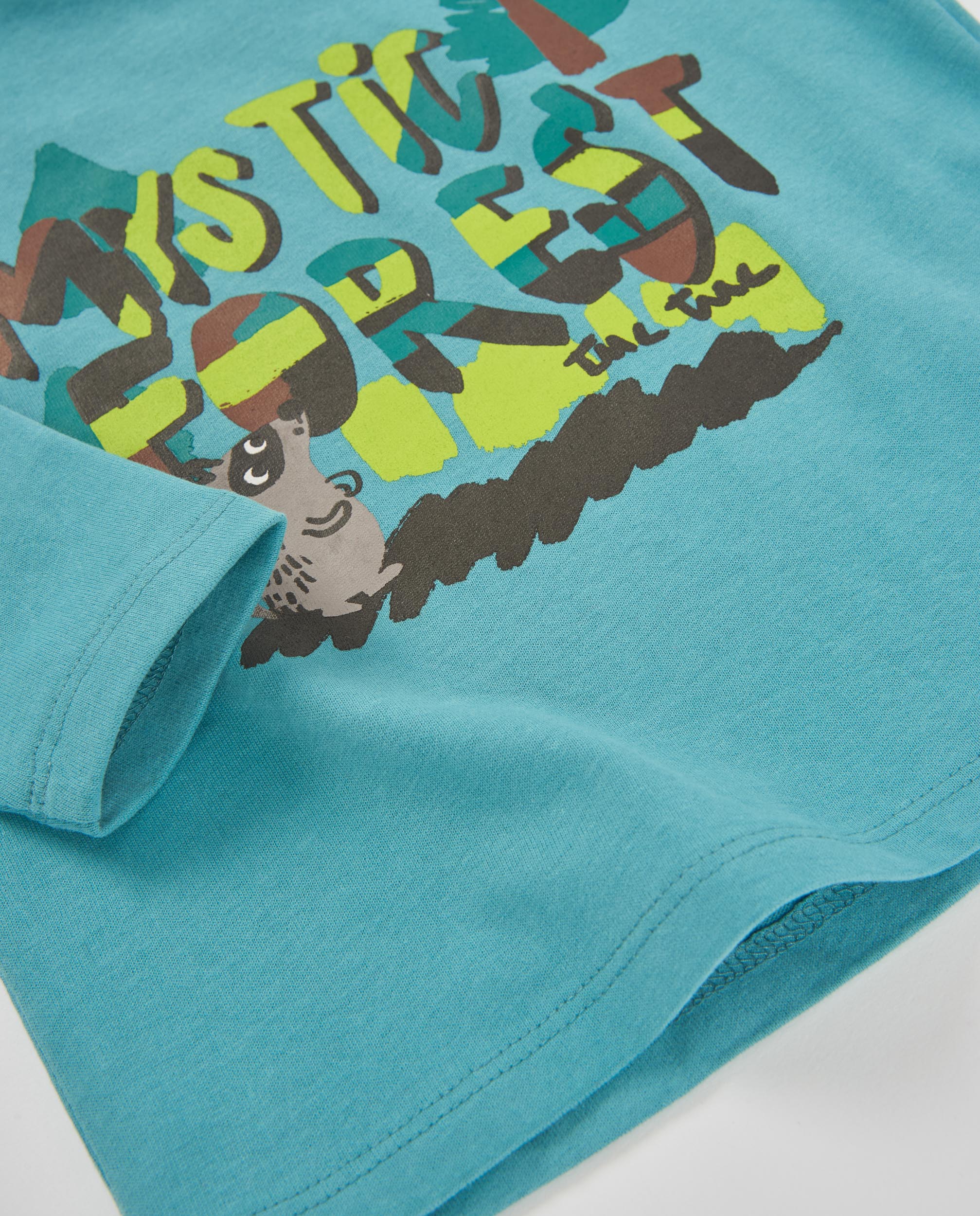 Camiseta de niño de punto con manga larga y diseño gráfico
