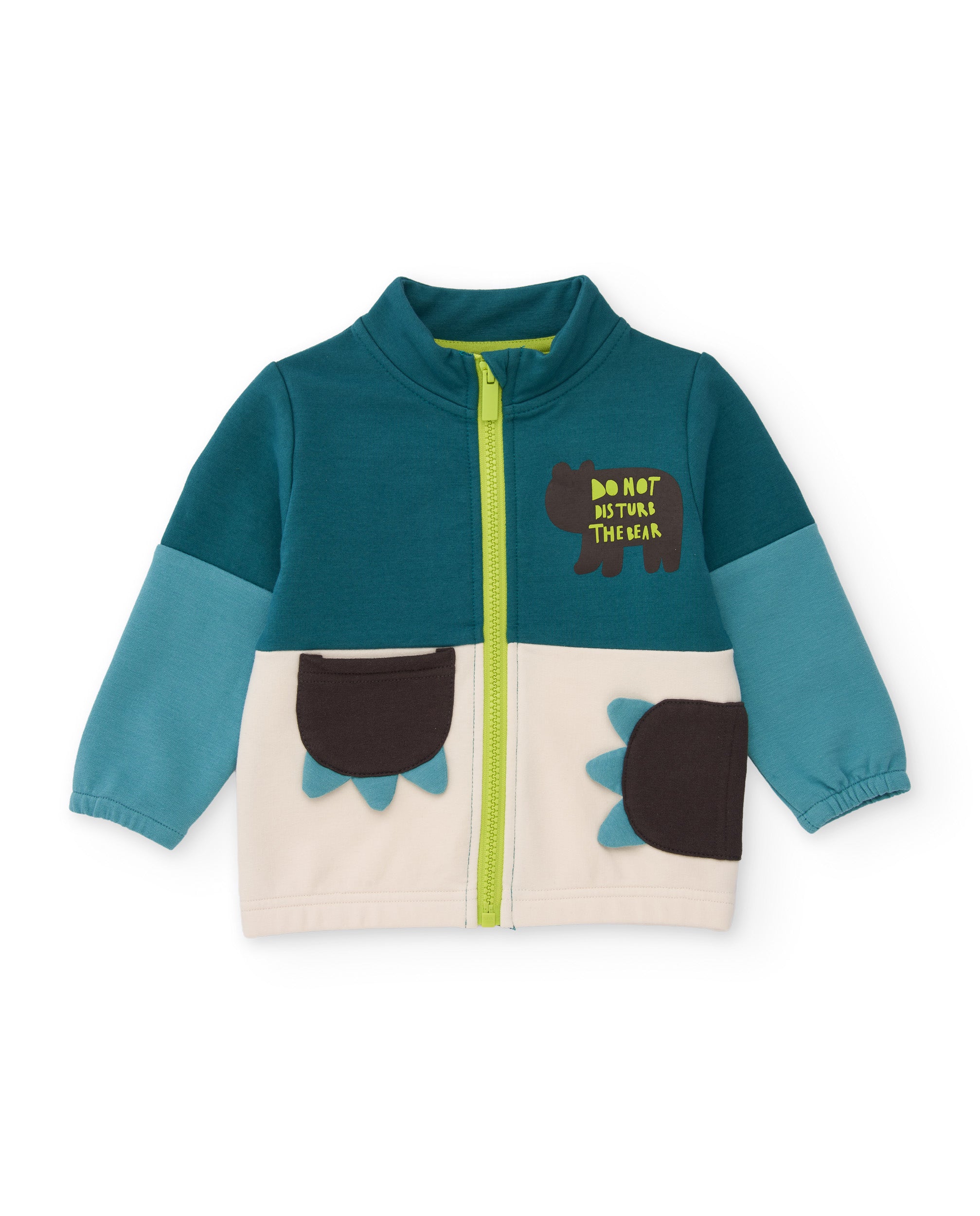 Conjunto de niño de felpa con estampado divertido y tacto suave