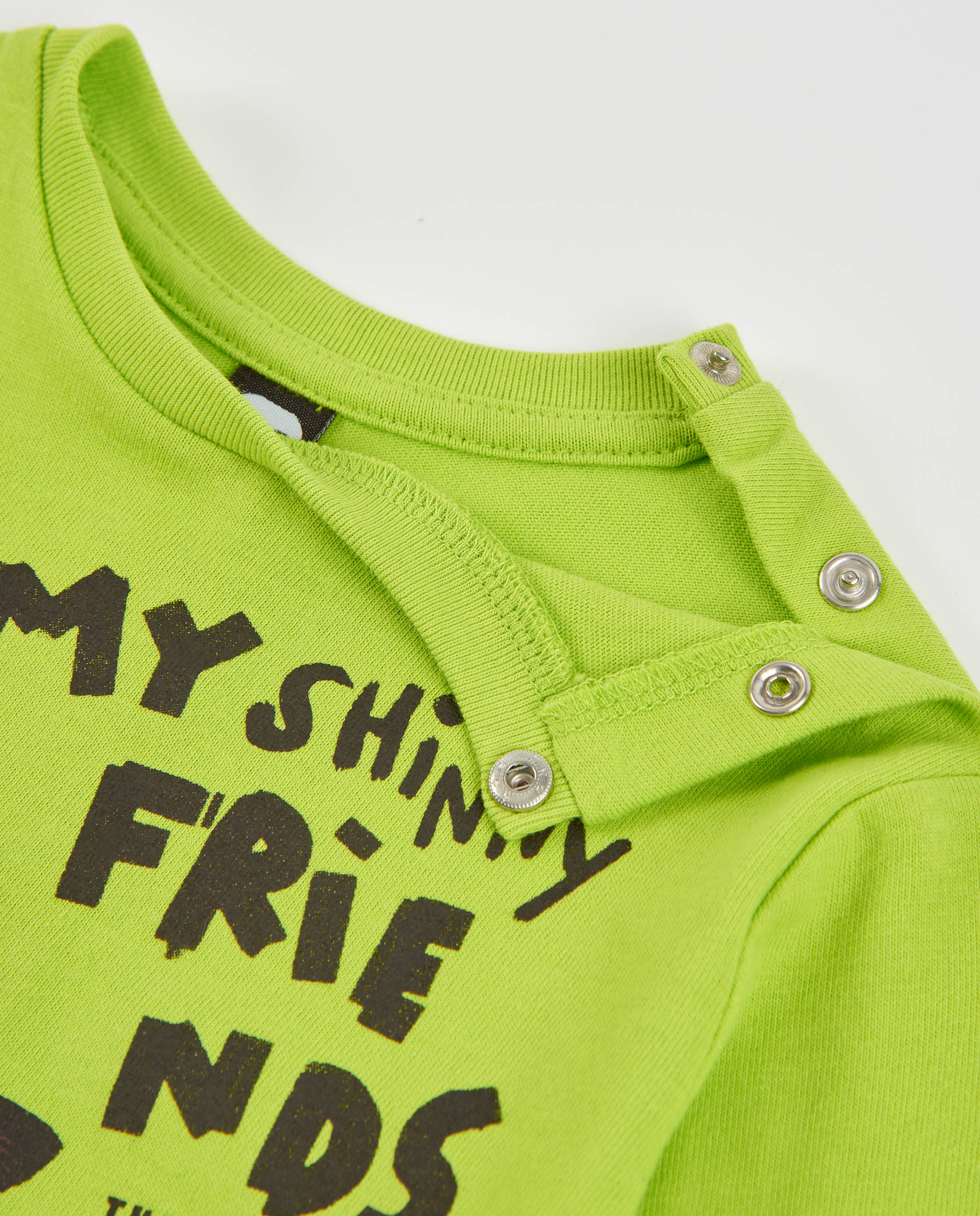 Camiseta de niño de punto con estampado de oso pardo
