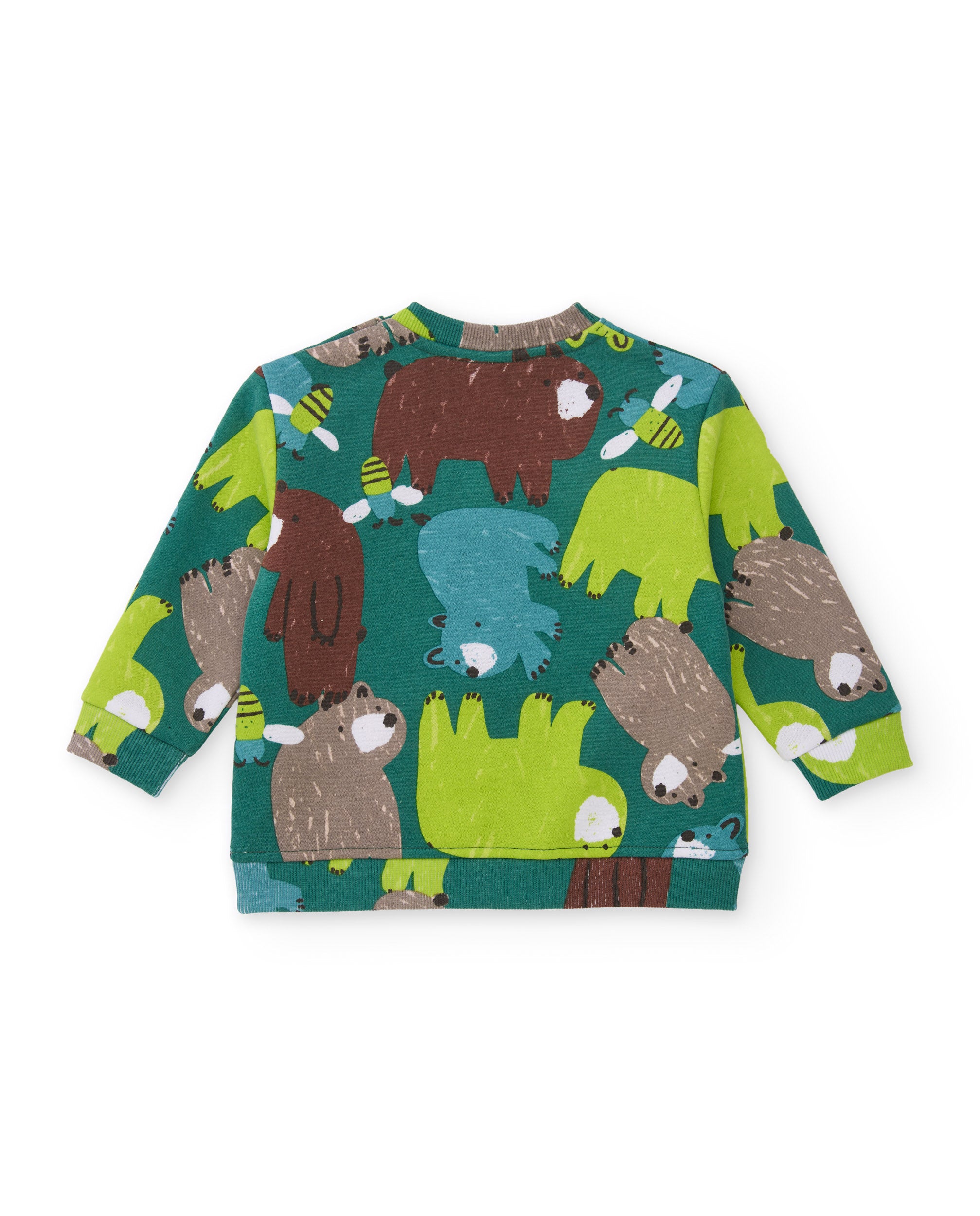 Sudadera de niño de felpa con print de osos y tacto suave