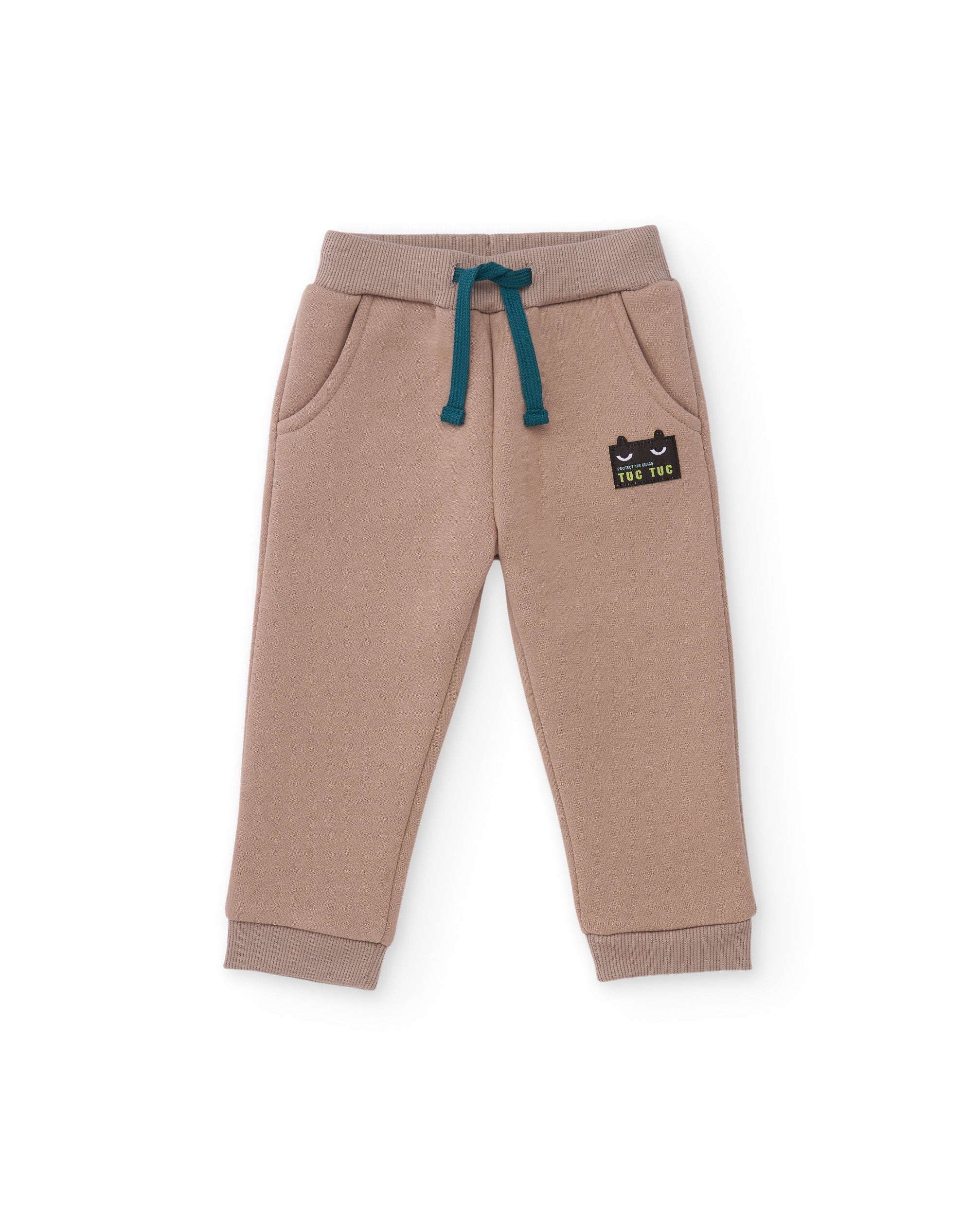Pantalón de niño de felpa con cintura elástica y ajuste cómodo
