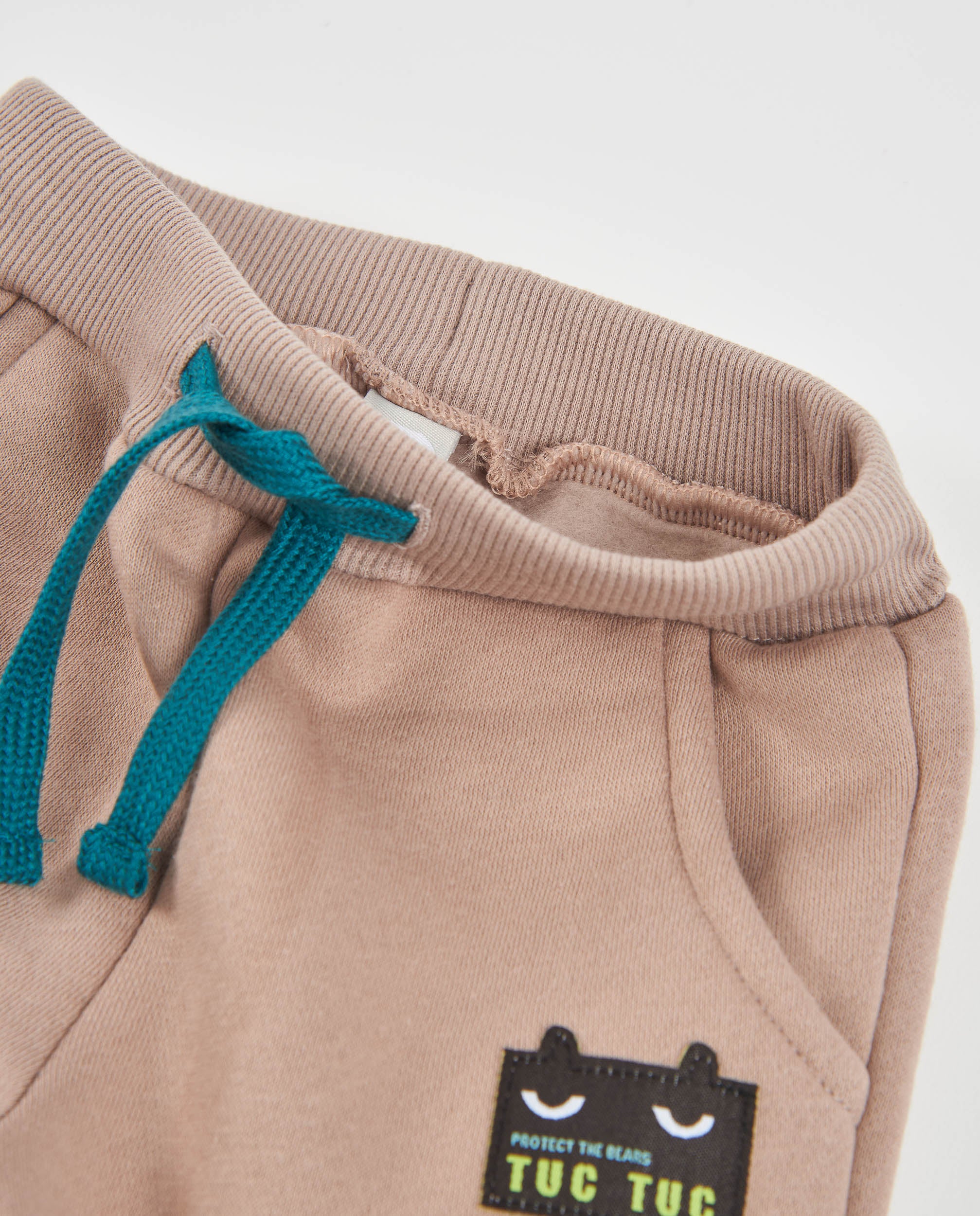 Pantalón de niño de felpa con cintura elástica y ajuste cómodo