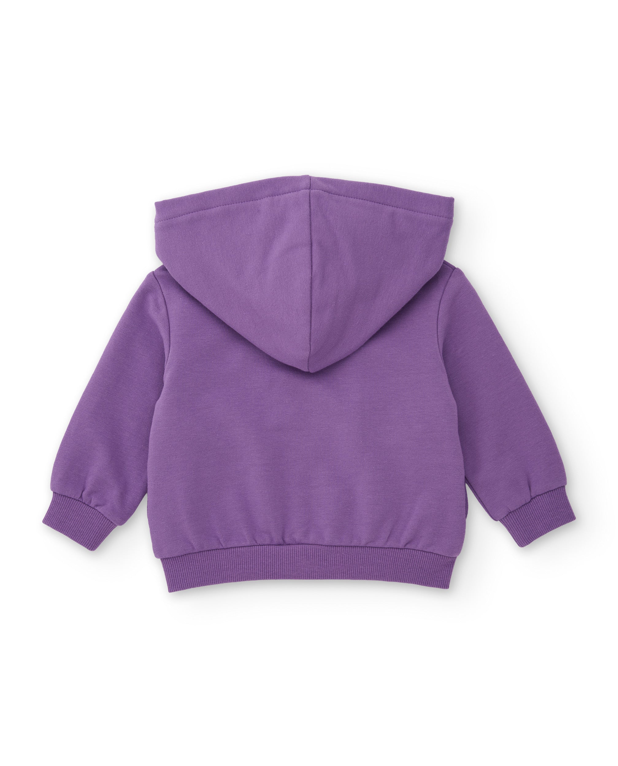 Conjunto de niña de felpa con sudadera de capucha y leggings estampados