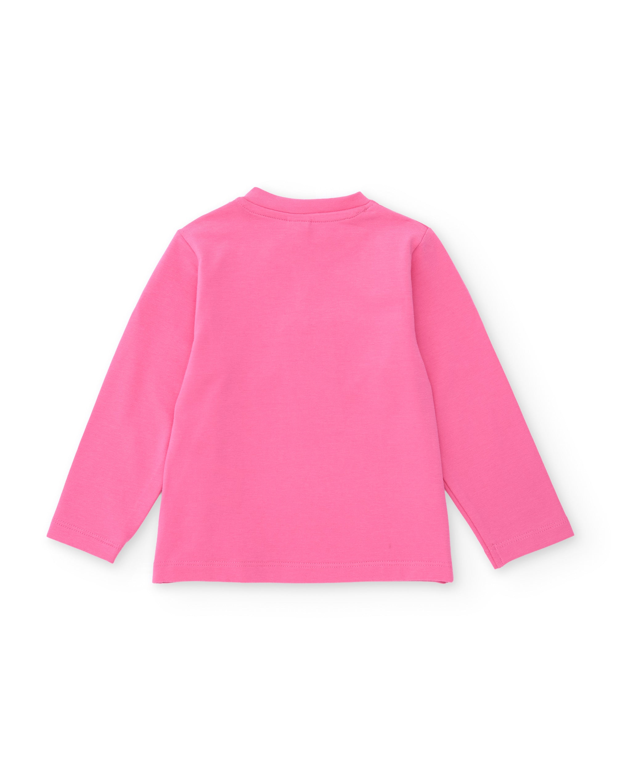 Camiseta de niña de punto con dibujo divertido y manga larga